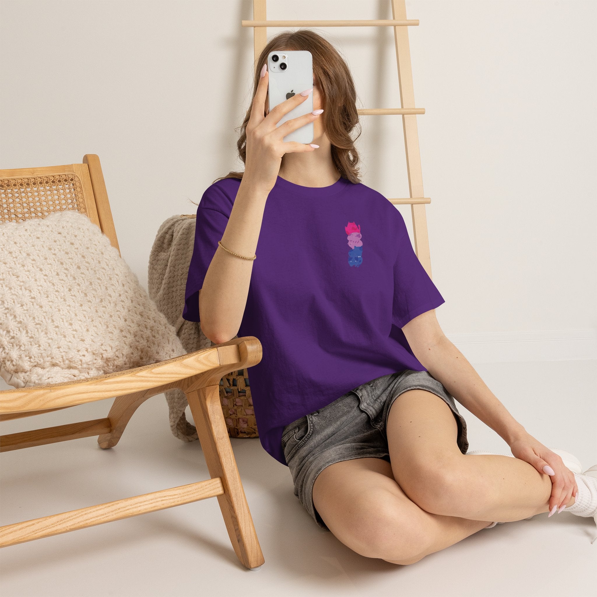 Gay Pride T-shirt - Katten Bi Vlag | SkrrtShirt