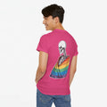 Gay Pride T-shirt - Skelet Regenboog Pride Vlag - Back Print - Oversized #76