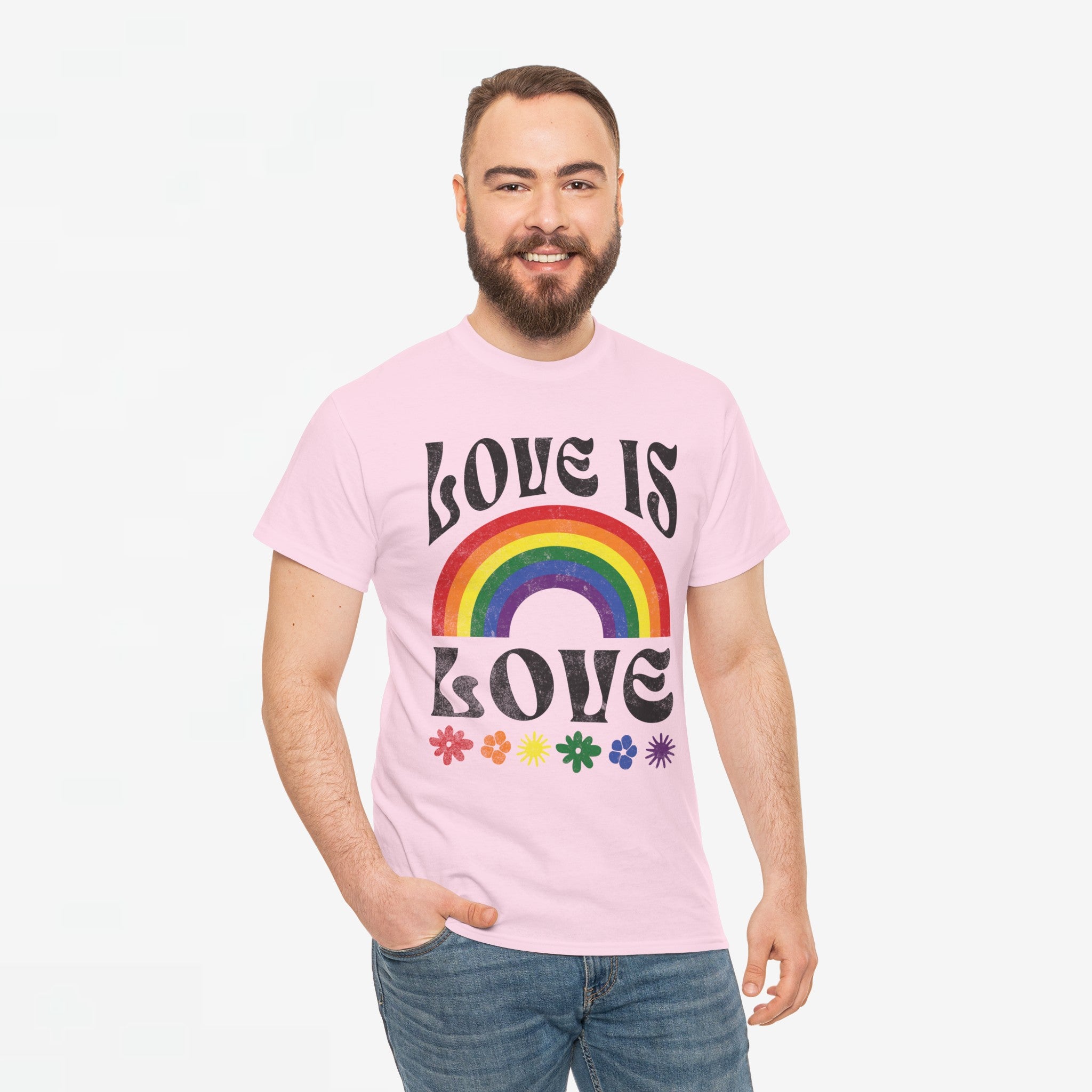 Gay Pride T-shirt - Love is love- Oversized #53