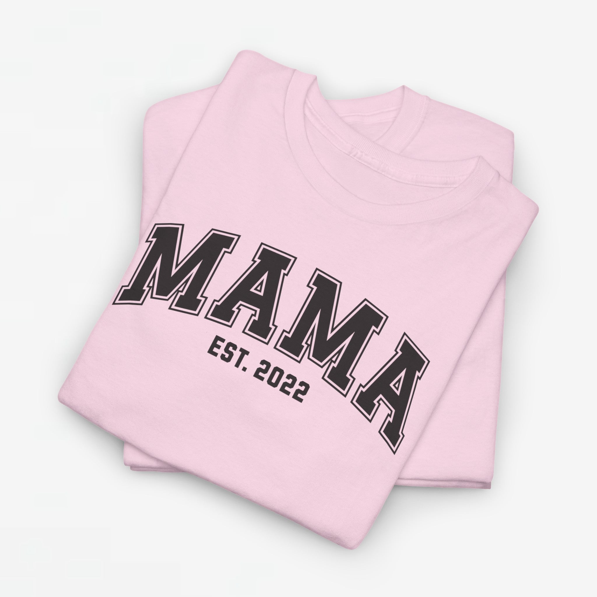 Gepersonaliseerde Moederdag Mama Cadeau - T-shirt - MAMA - EST [Jaar]
