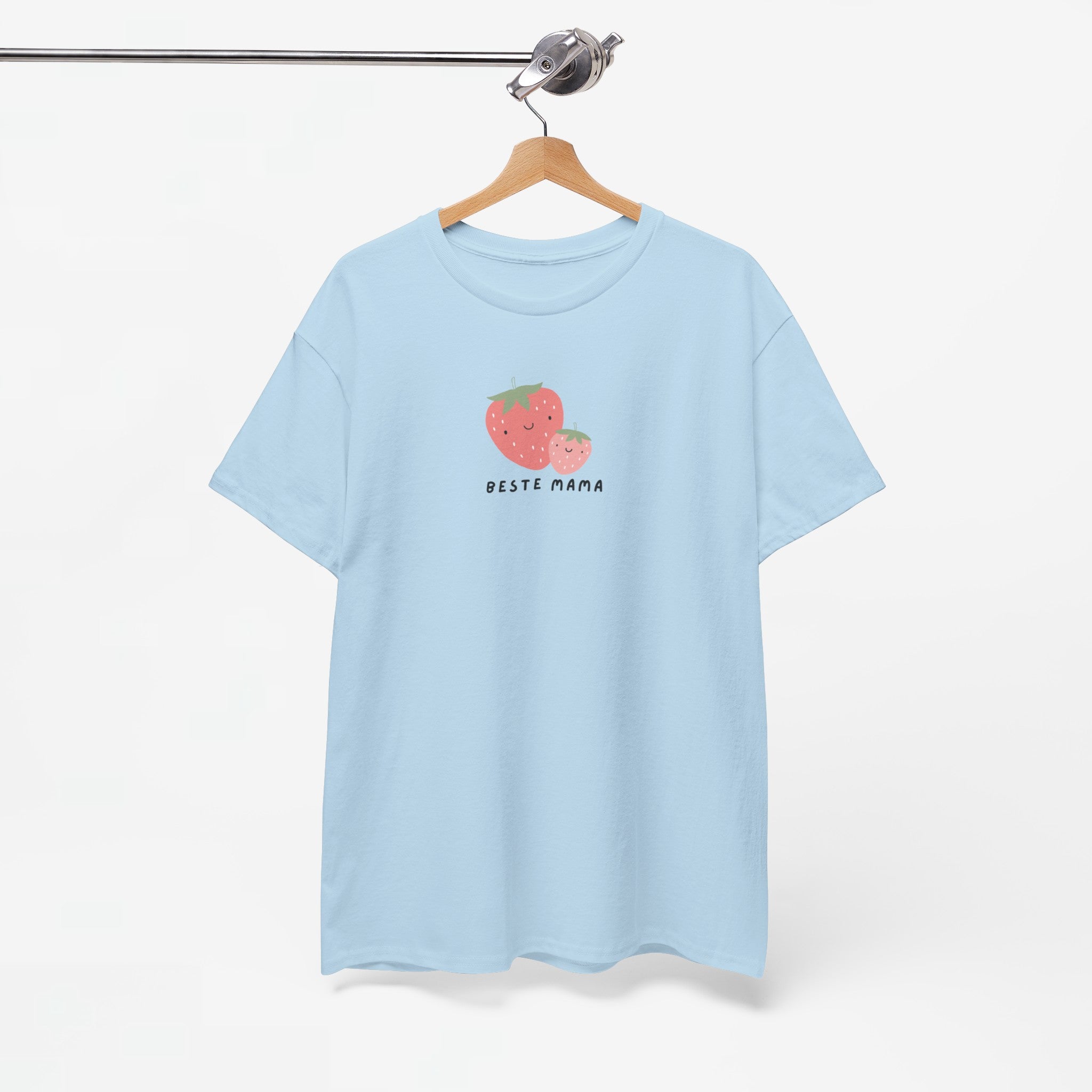 Moederdag Mama Cadeau - T-shirt - Beste Mama Aardbei - Oversized - #17