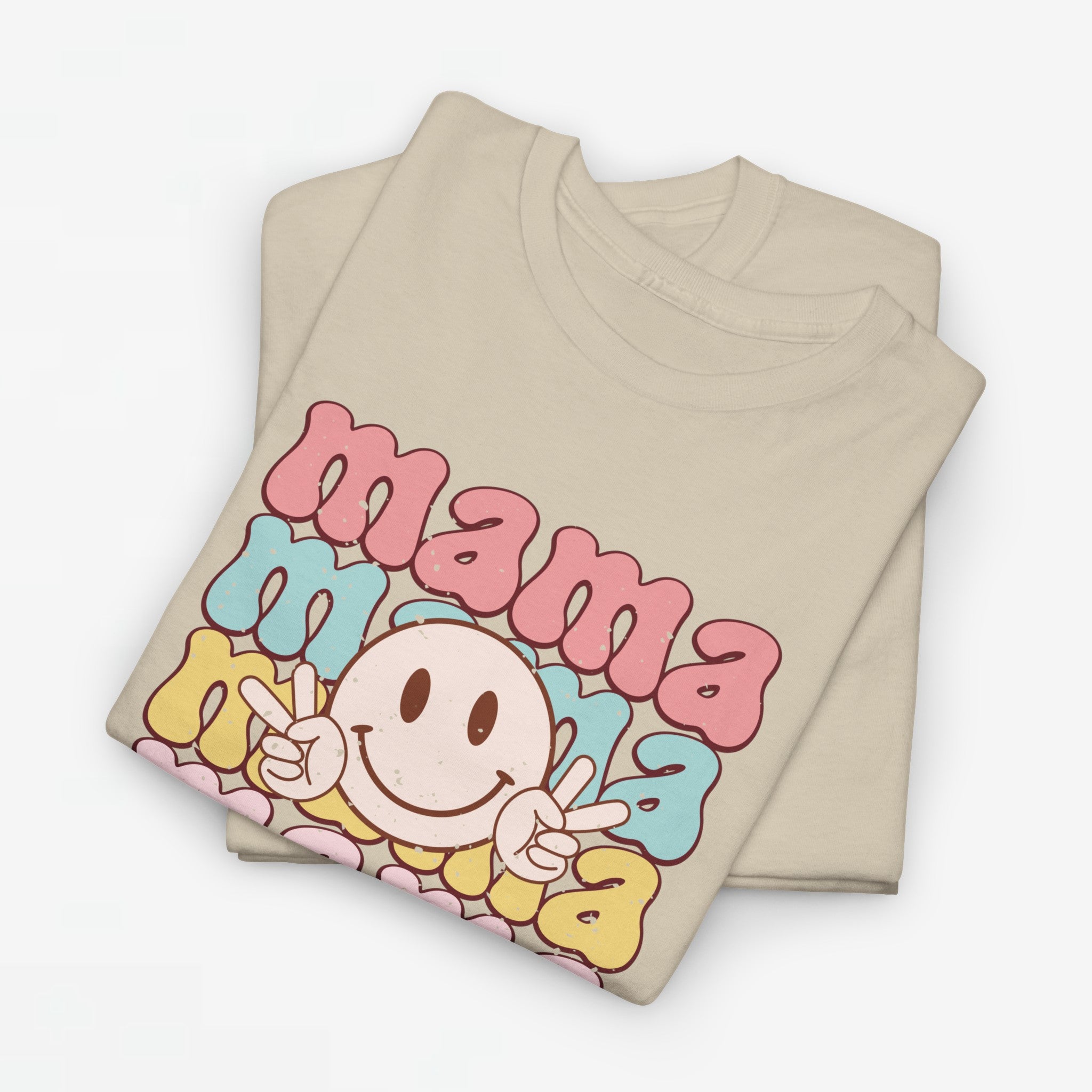 Moederdag Mama Cadeau - T-shirt - Happy Mama - Oversized - #53