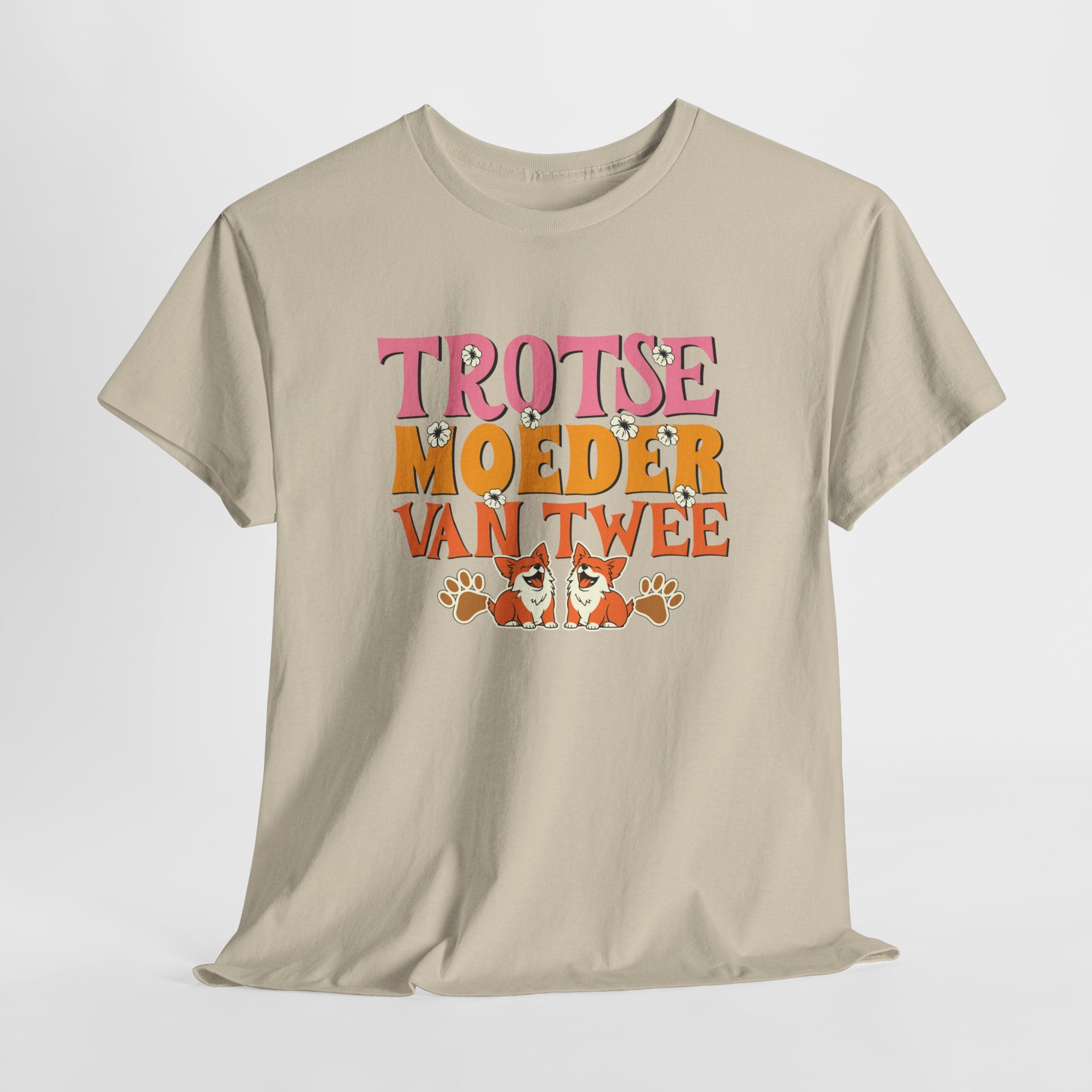 Moederdag Mama Cadeau - T-shirt - Trotse Moeder van Twee - Oversized - #95