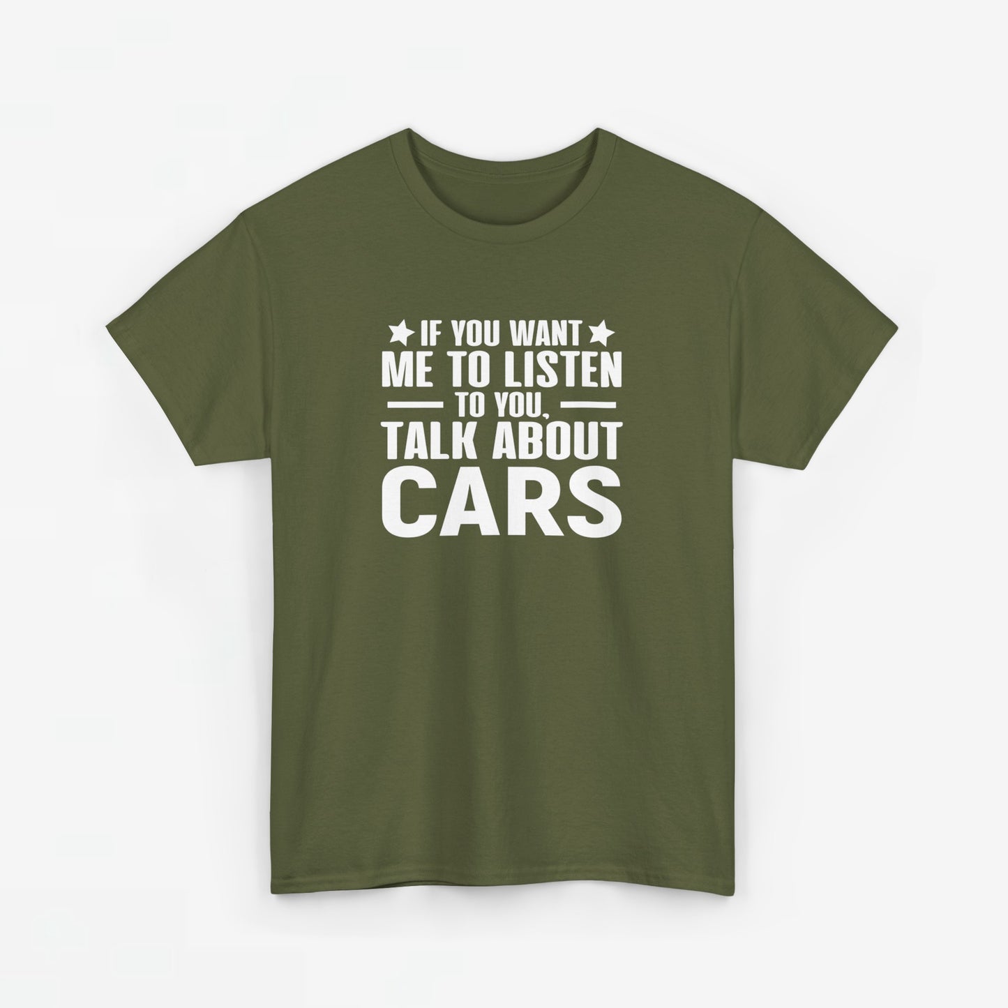 Vaderdag Papa Cadeau - T-shirt - If you want me to listen to you, talk about cars - Oversized #50