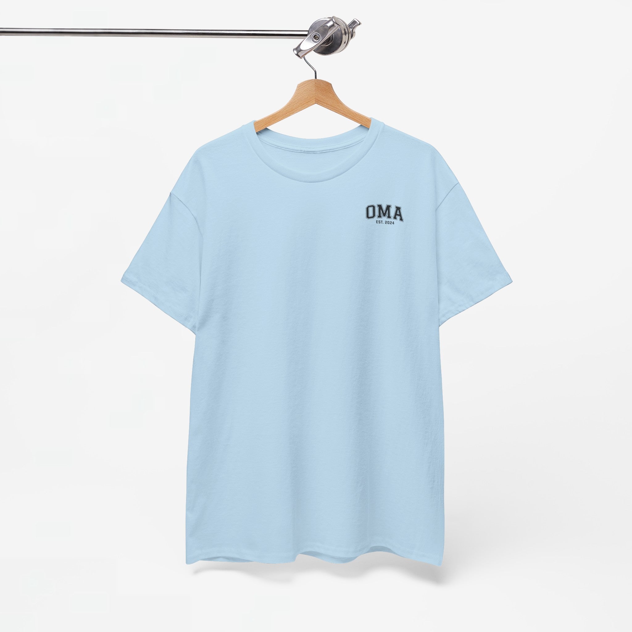 Gepersonaliseerde Moederdag Mama Cadeau - T-shirt - OMA kleine print - EST [Jaar]