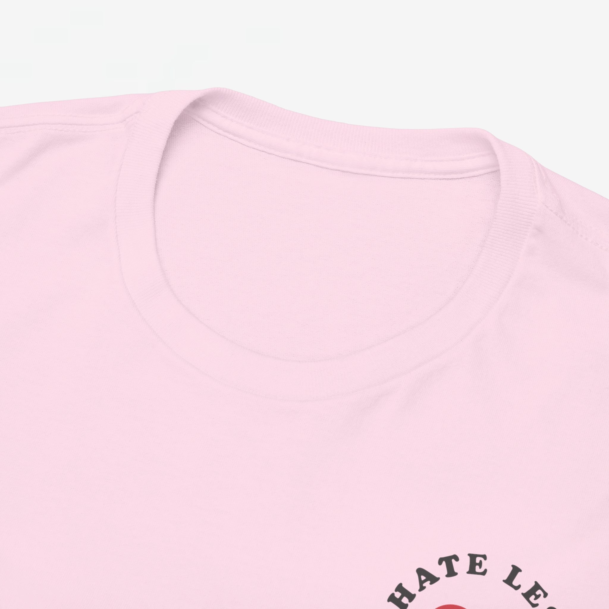 Gay Pride T-shirt - Hate Less Love More - Back Print - Oversized #13