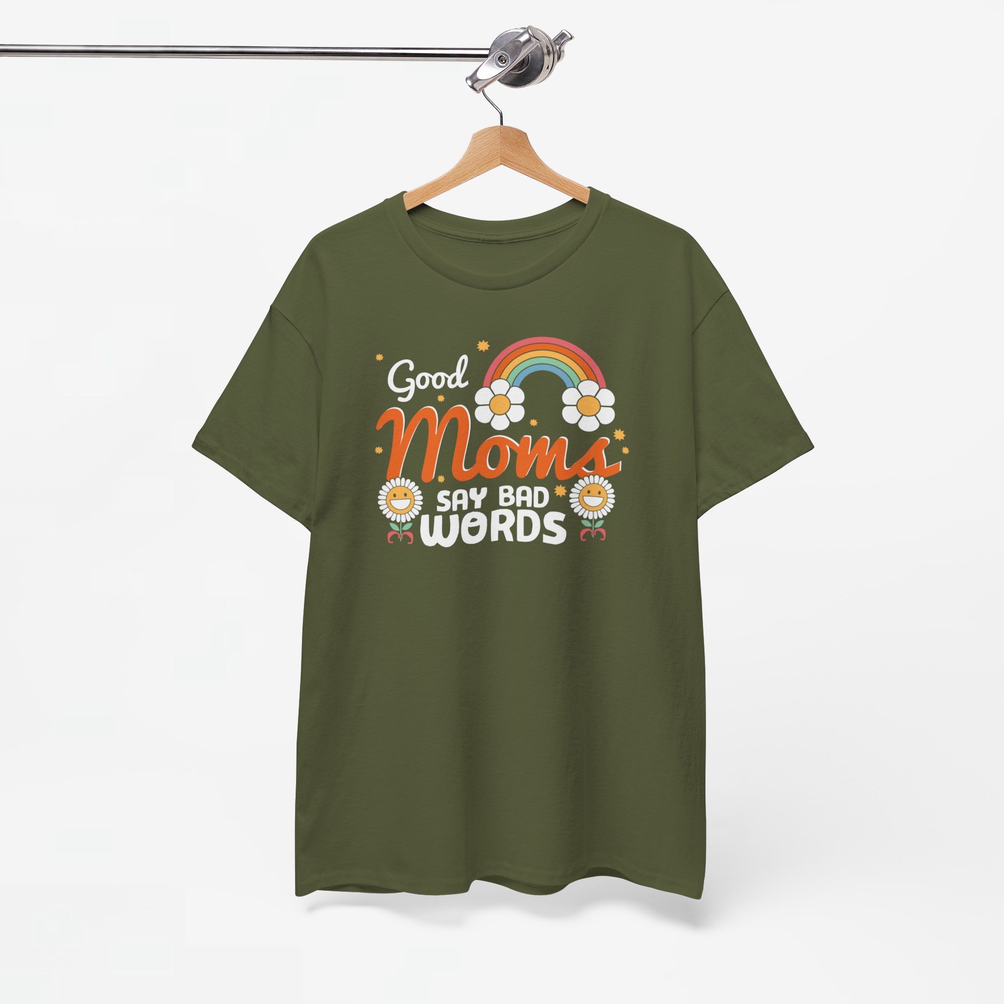 Moederdag Mama Cadeau - T-shirt - Good Moms Say Bad Words - Oversized - #38