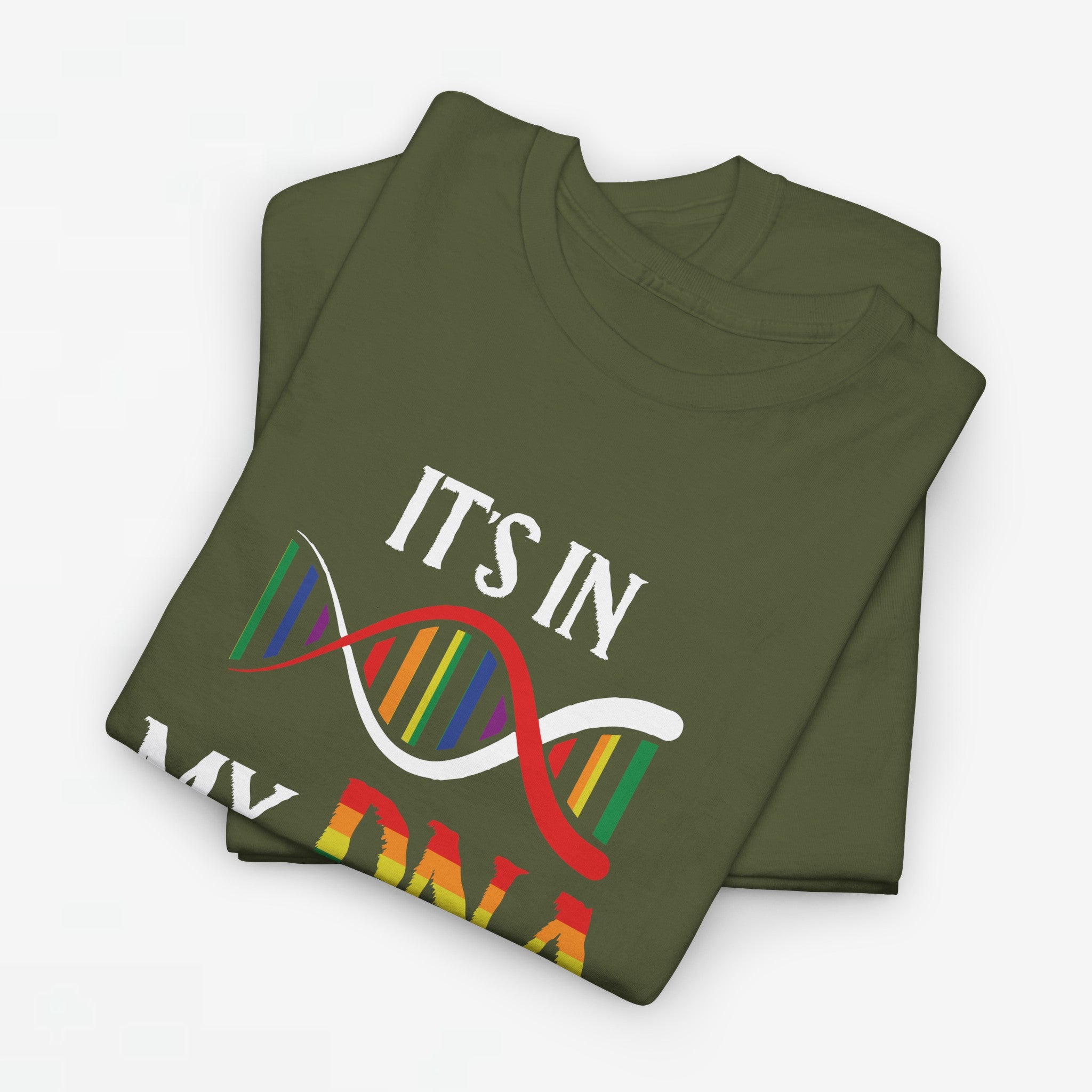 Gay Pride T-shirt - It's In My DNA - Oversized #48
