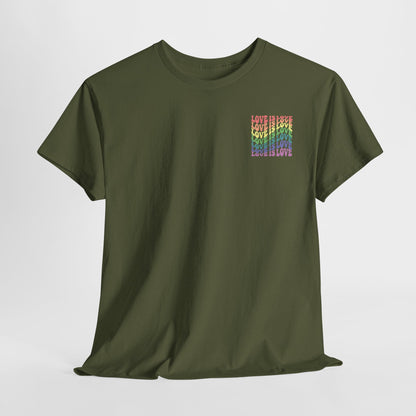 Gay Pride T-shirt - Love is Love - Back Print - Oversized #7