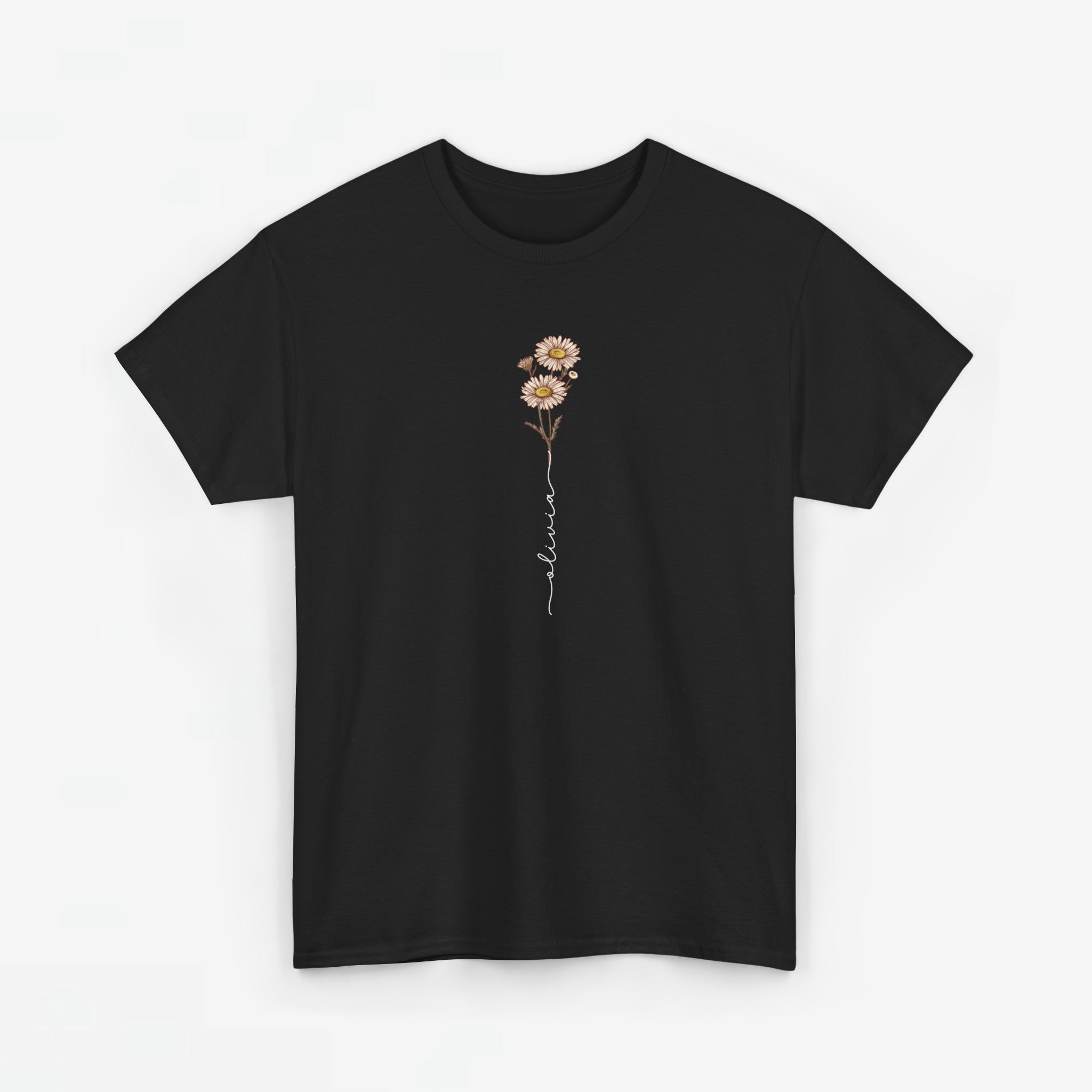 Gepersonaliseerde Moederdag Mama Cadeau - T-shirt - Geboortemaand bloem met naam