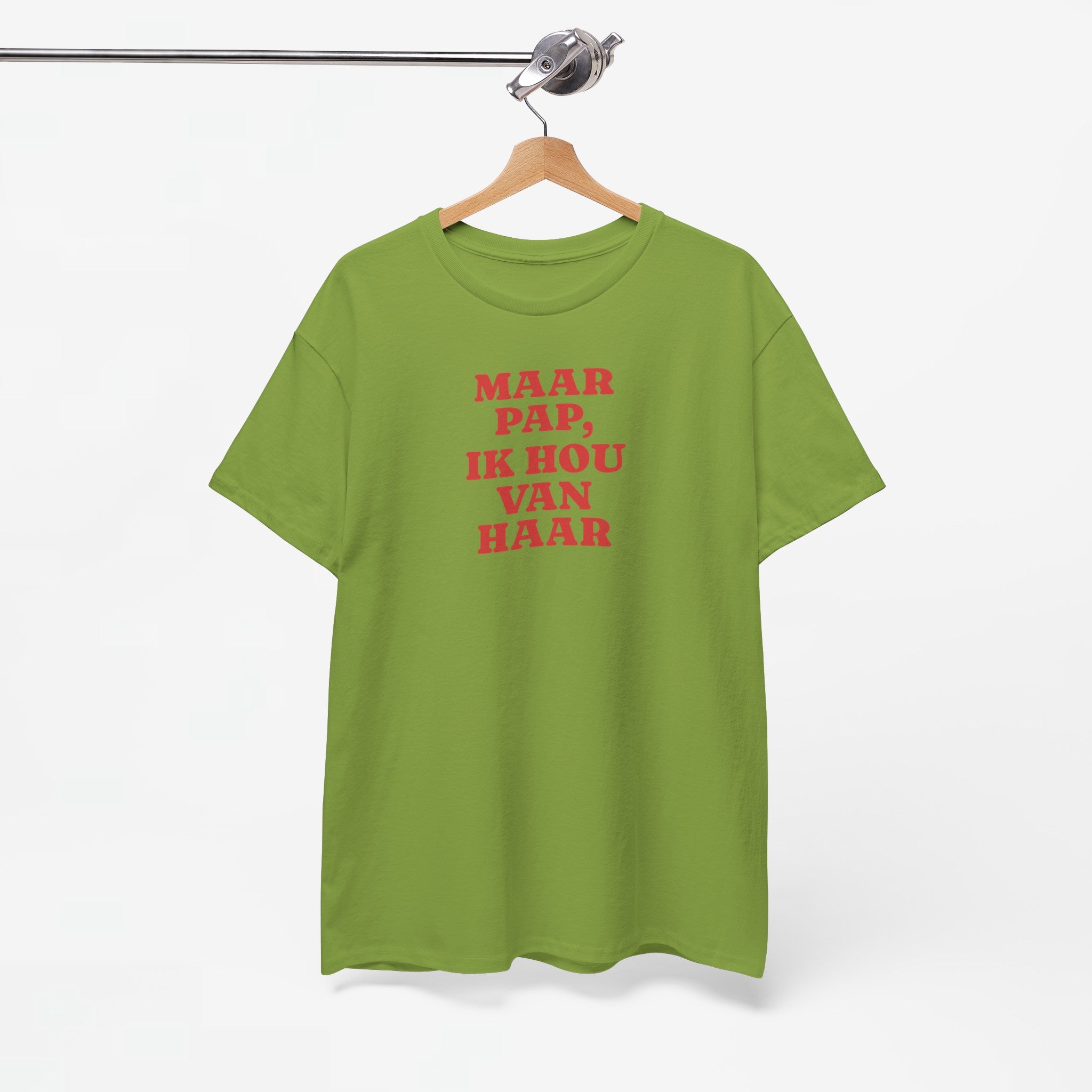 Gay Pride T-shirt -  Maar Pap, Ik Hou Van Haar - Oversized Tee