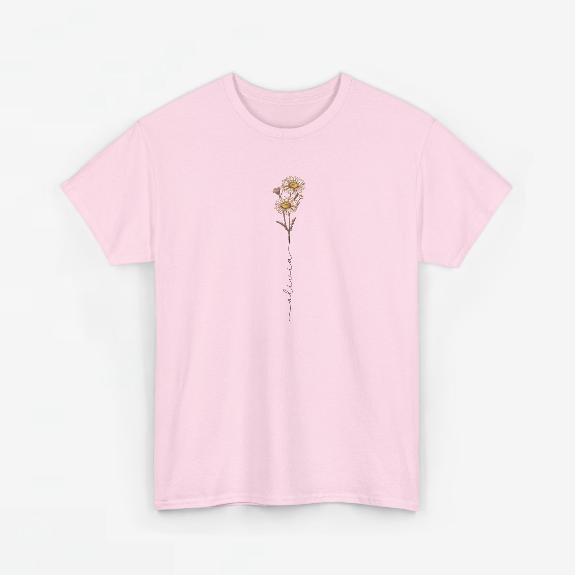 Gepersonaliseerde Moederdag Mama Cadeau - T-shirt - Geboortemaand bloem met naam