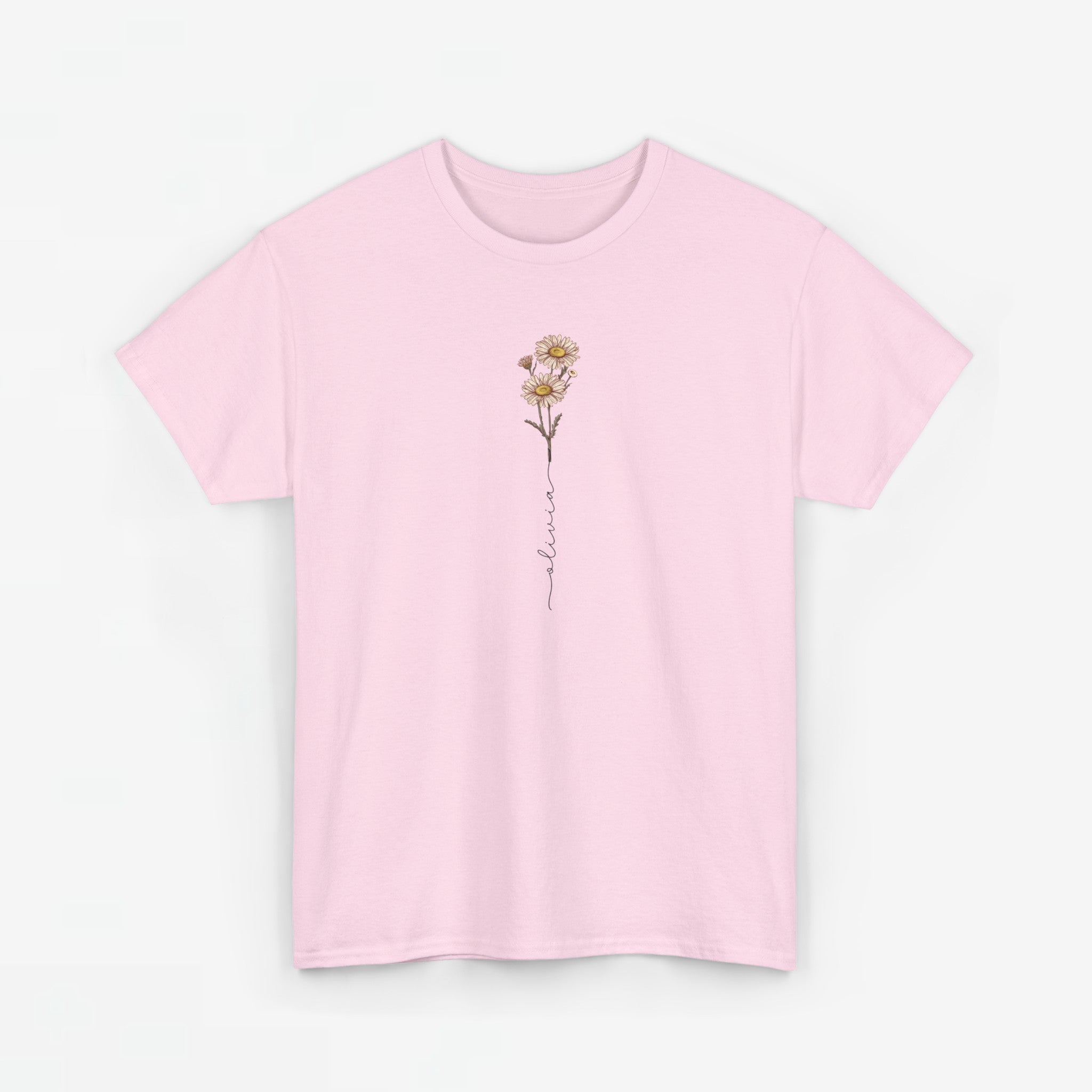 Gepersonaliseerde Moederdag Mama Cadeau - T-shirt - Geboortemaand bloem met naam