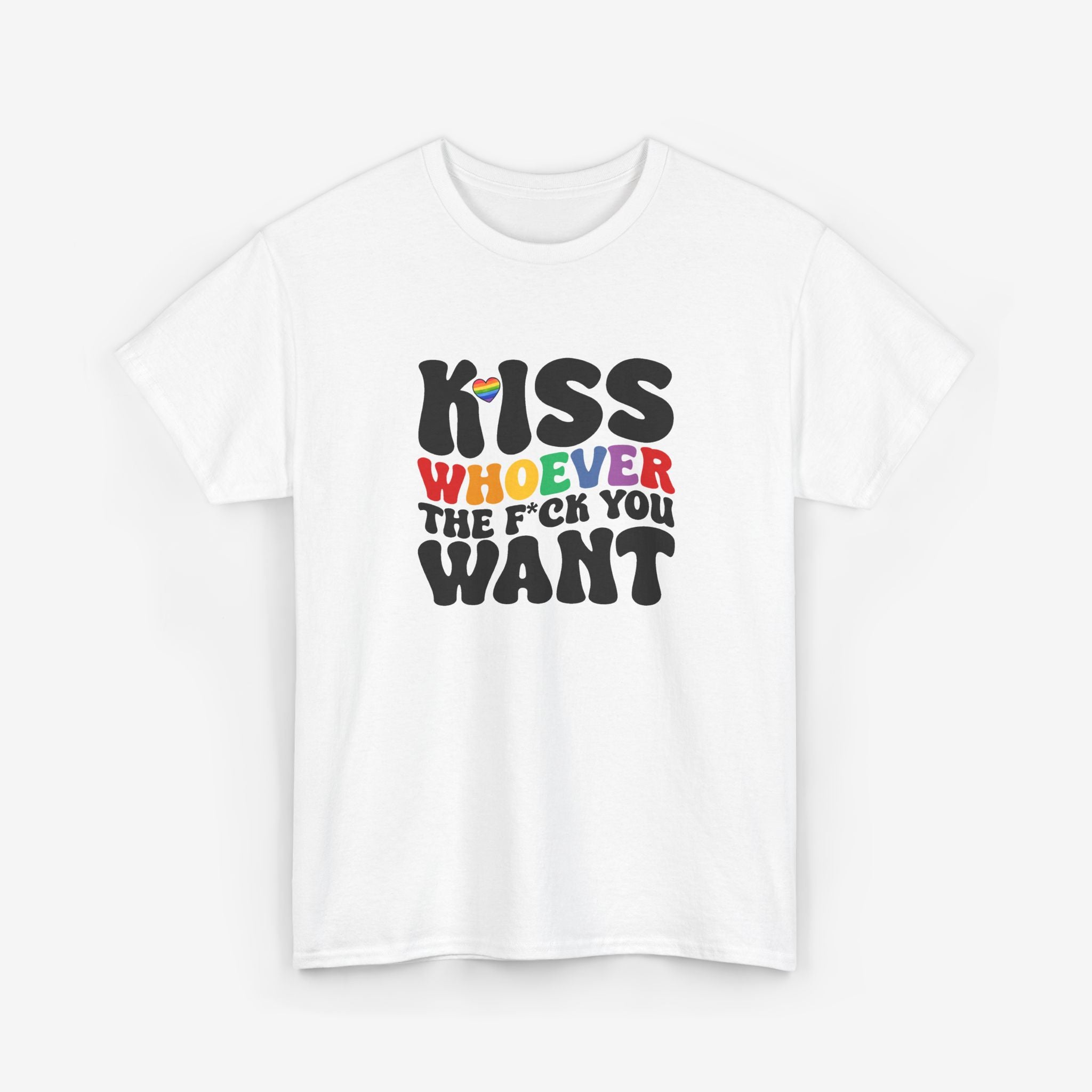 Gay Pride T-shirt - Kiss whoever the f*ck you want | SkrrtShirt