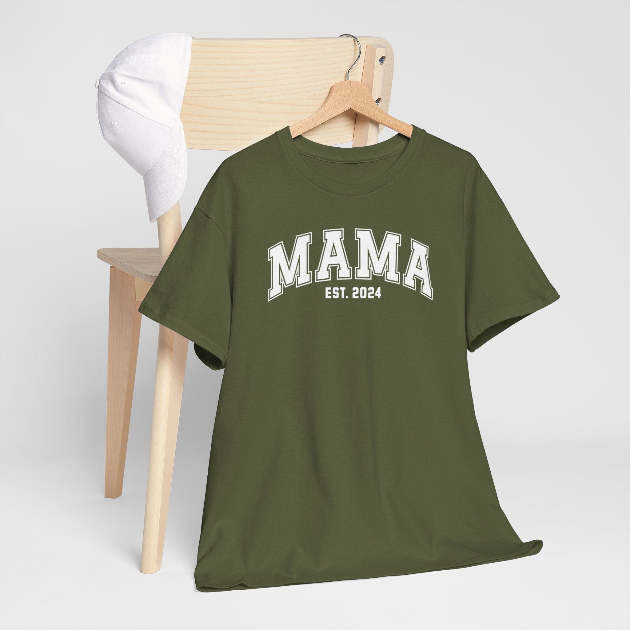 Gepersonaliseerde Moederdag Mama Cadeau - T-shirt - MAMA - EST [Jaar]