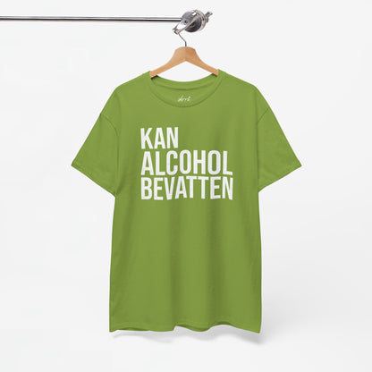 Kan Alcohol Bevatten | Front Print | Koningsdag T-shirt | Oversized