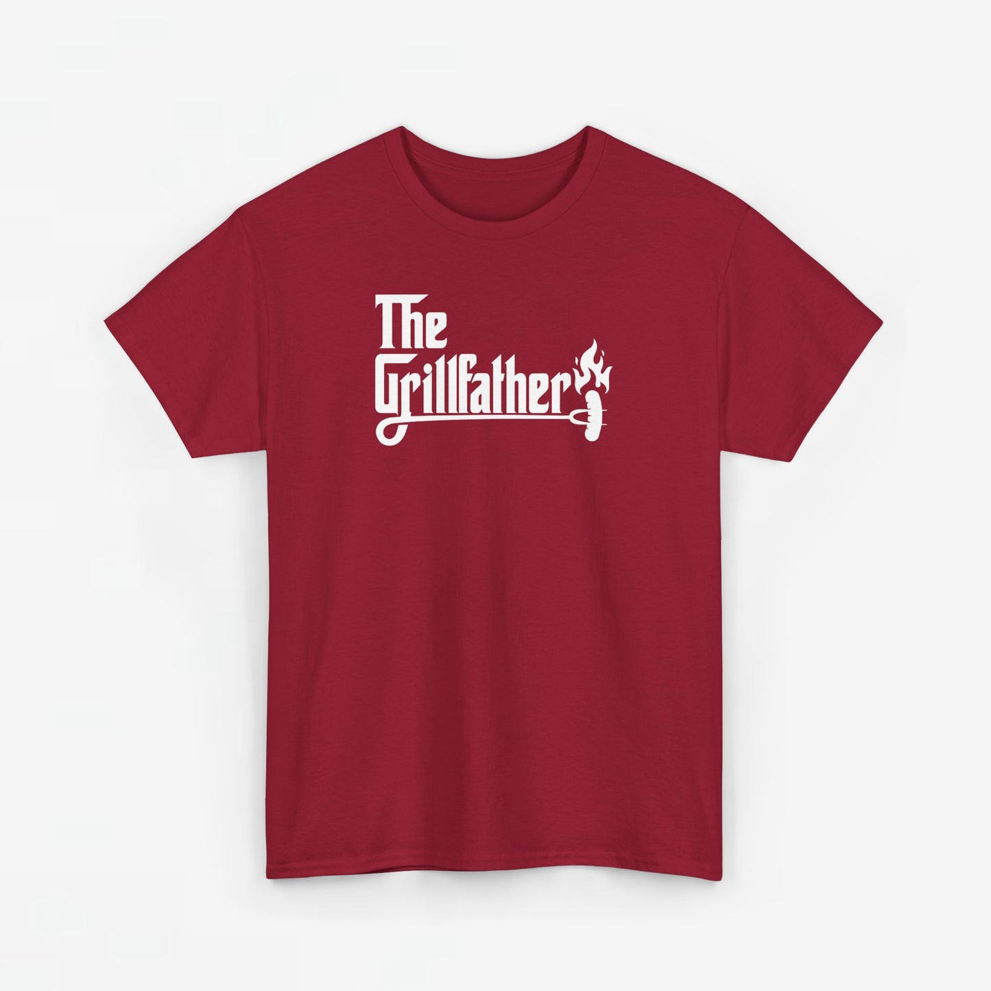 Vaderdag Papa Cadeau - T-shirt - The Grillfather (witte tekst) - Oversized #1