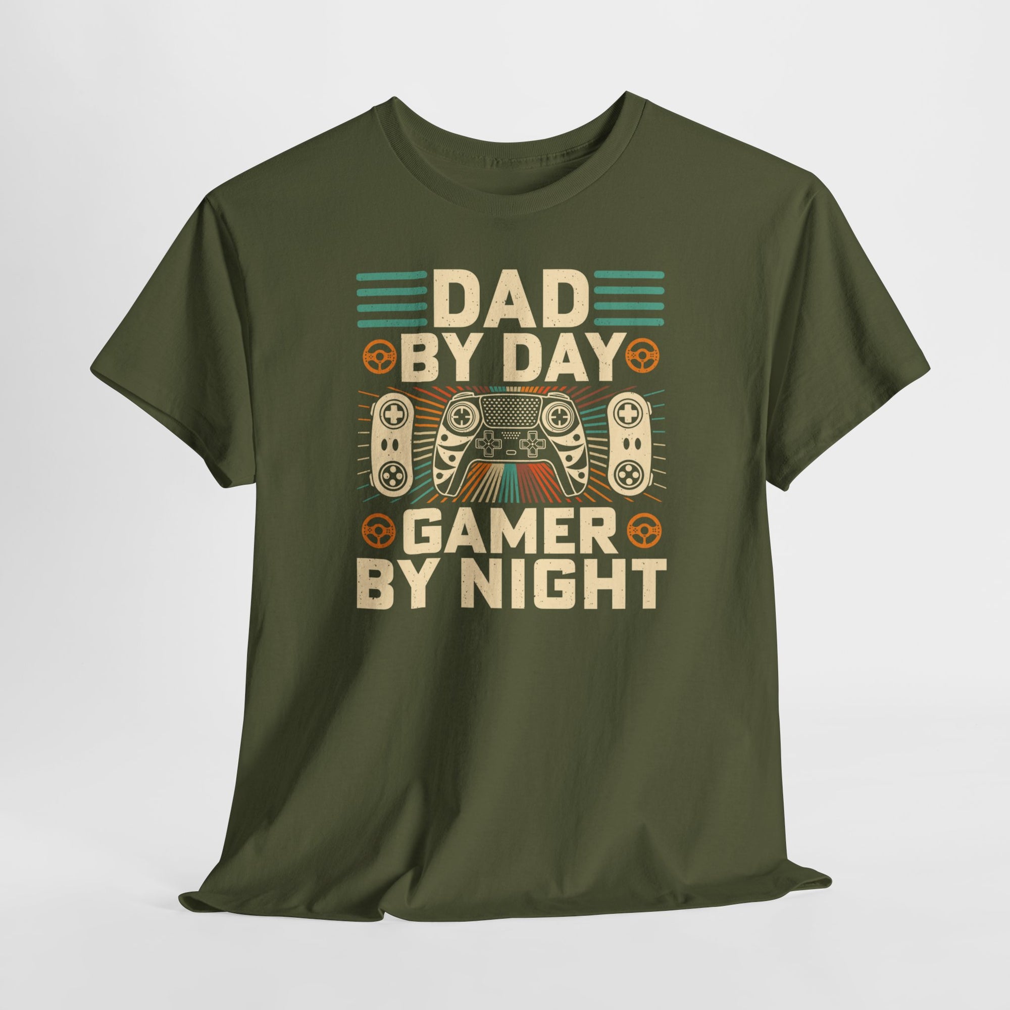 Vaderdag Papa Cadeau - T-shirt - Dad by Day, Gamer by Night - Oversized #6