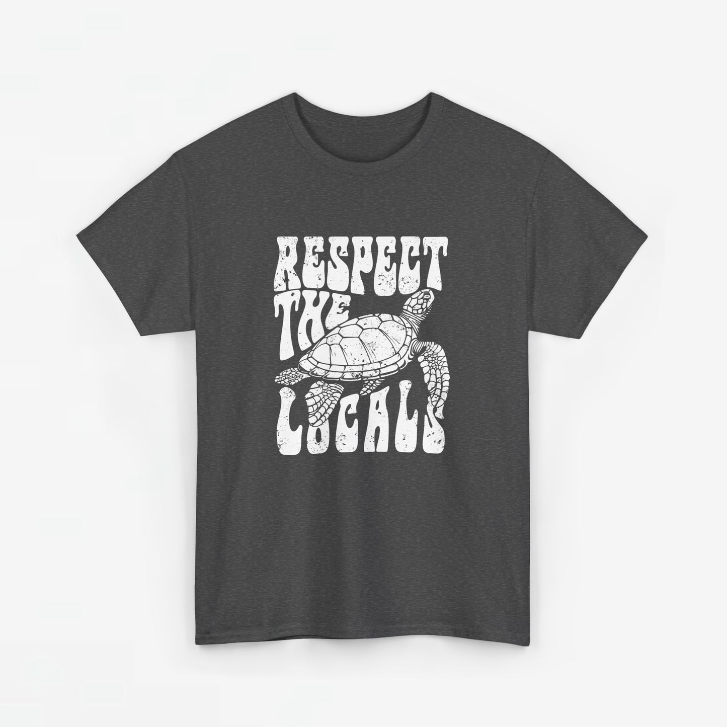 Dames Zomer Oversized T-shirt met print Schildpad- Respect the locals