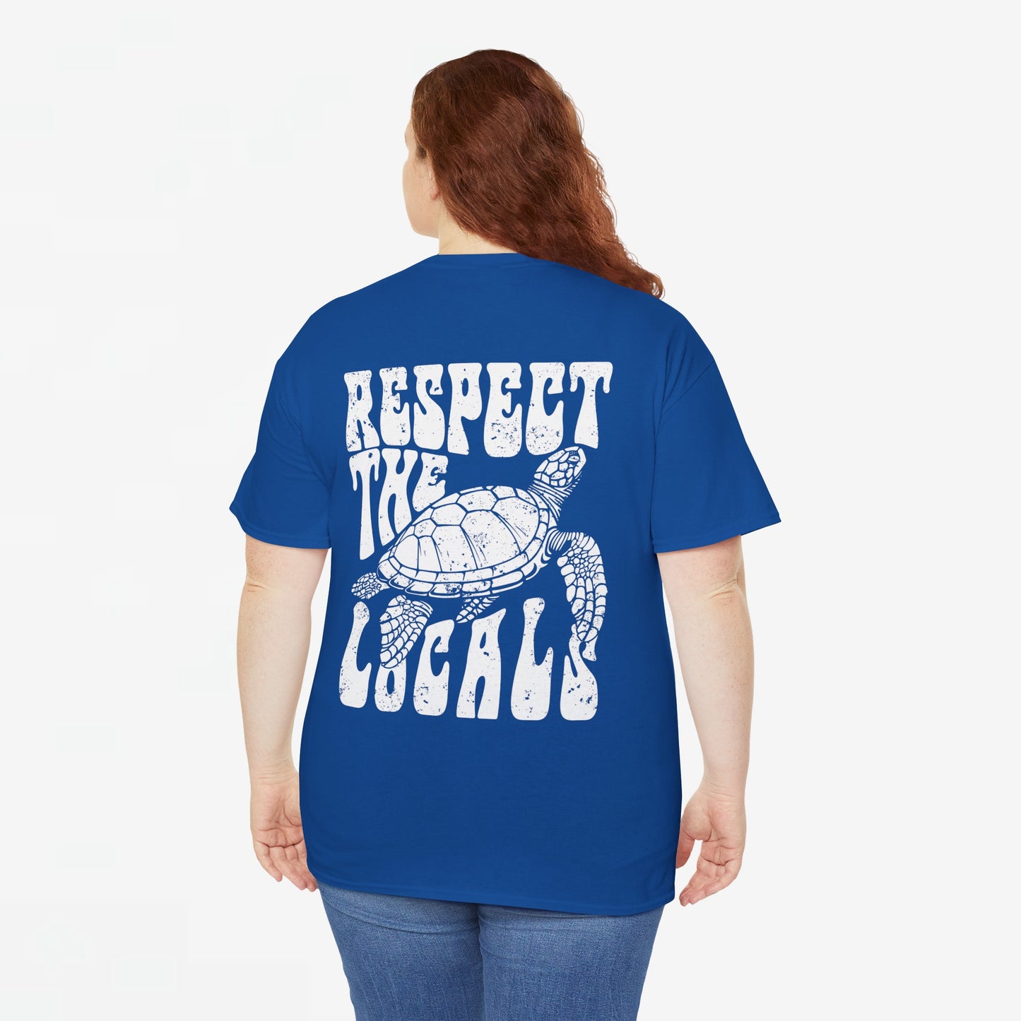 Zomer T-shirt voor Dames - Skrrtshirt Zomervakantie Oversized Tee #12 - Respect the locals