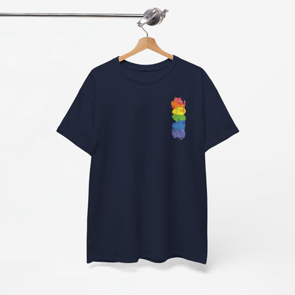 Gay Pride T-shirt - Katten Regenboog - Oversized #39