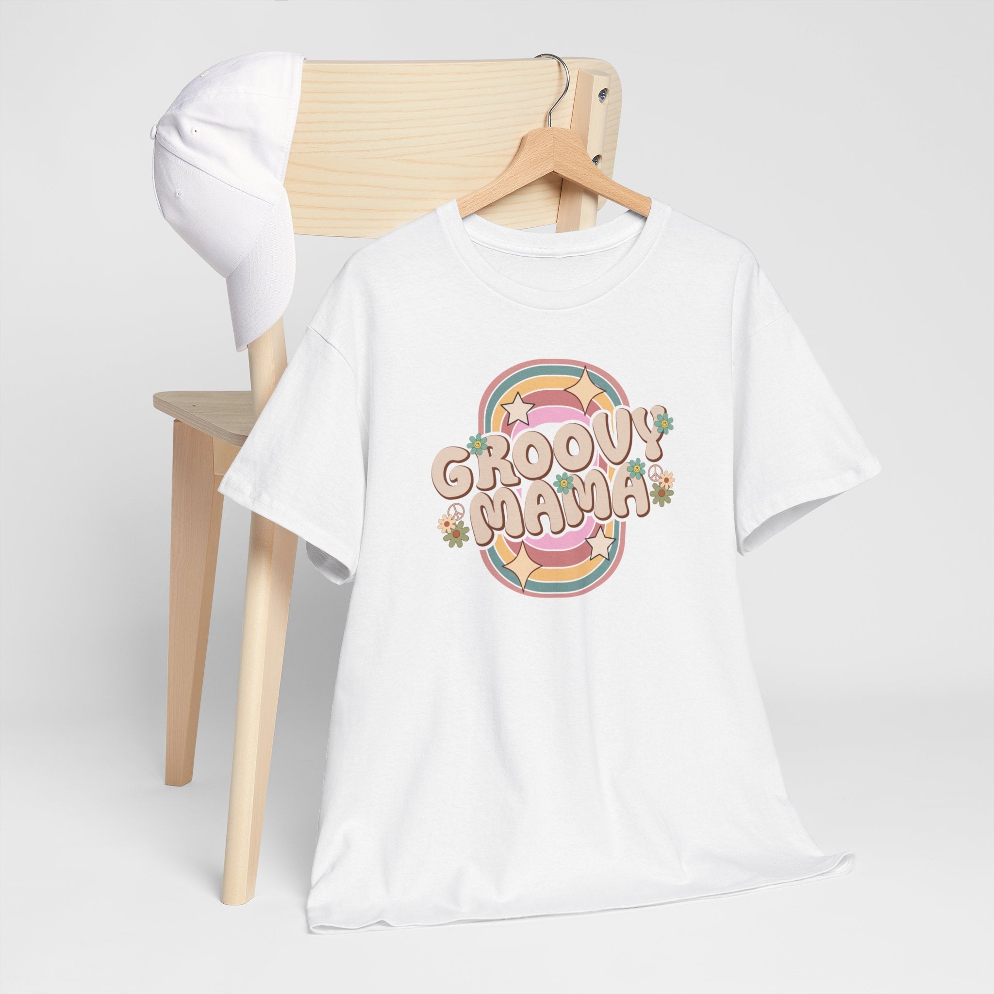 Moederdag Mama Cadeau - T-shirt - Groovy Mama - Oversized - #45