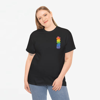 Gay Pride T-shirt - Katten Regenboog - Oversized #39