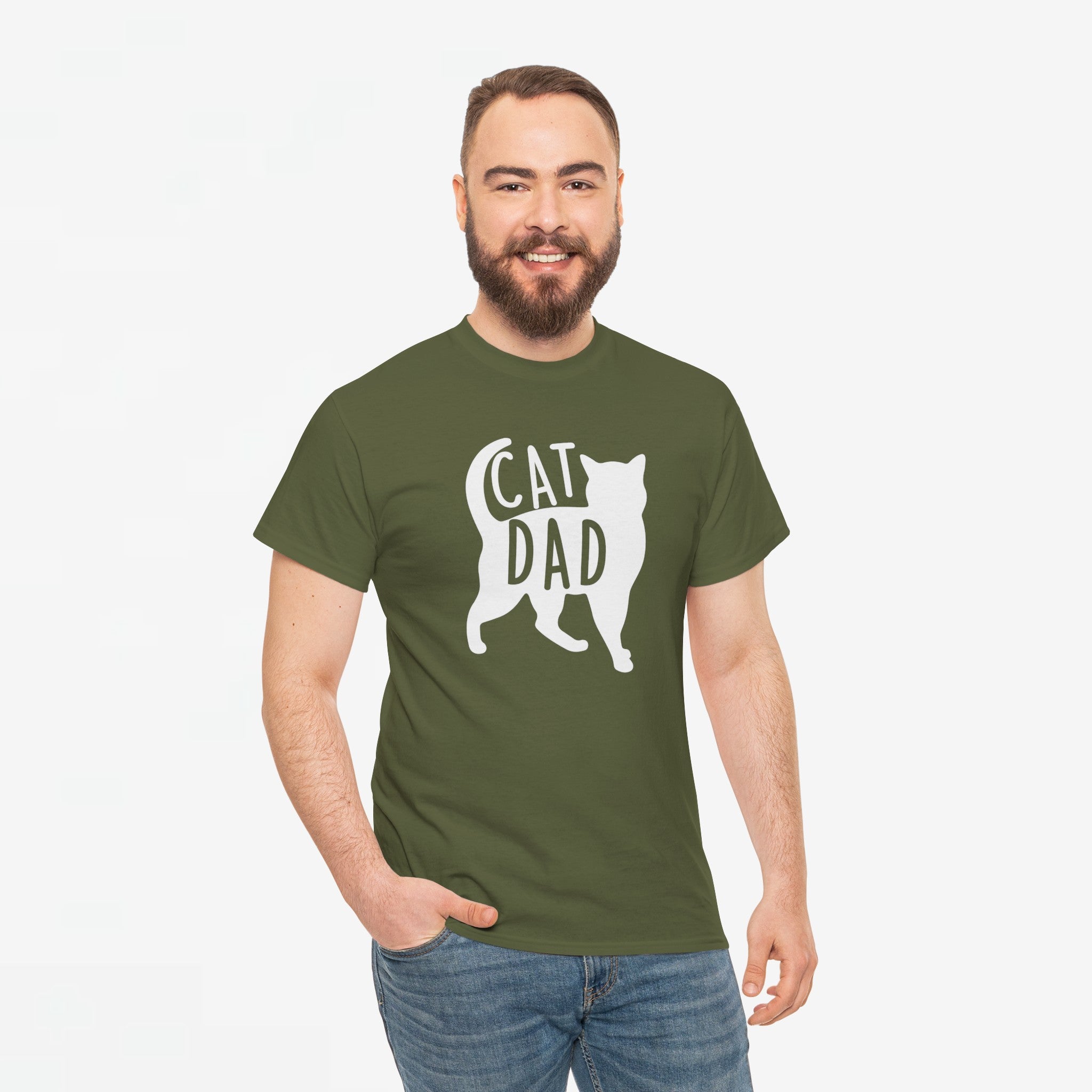Vaderdag Papa Cadeau - T-shirt - Cat Dad - Oversized #26