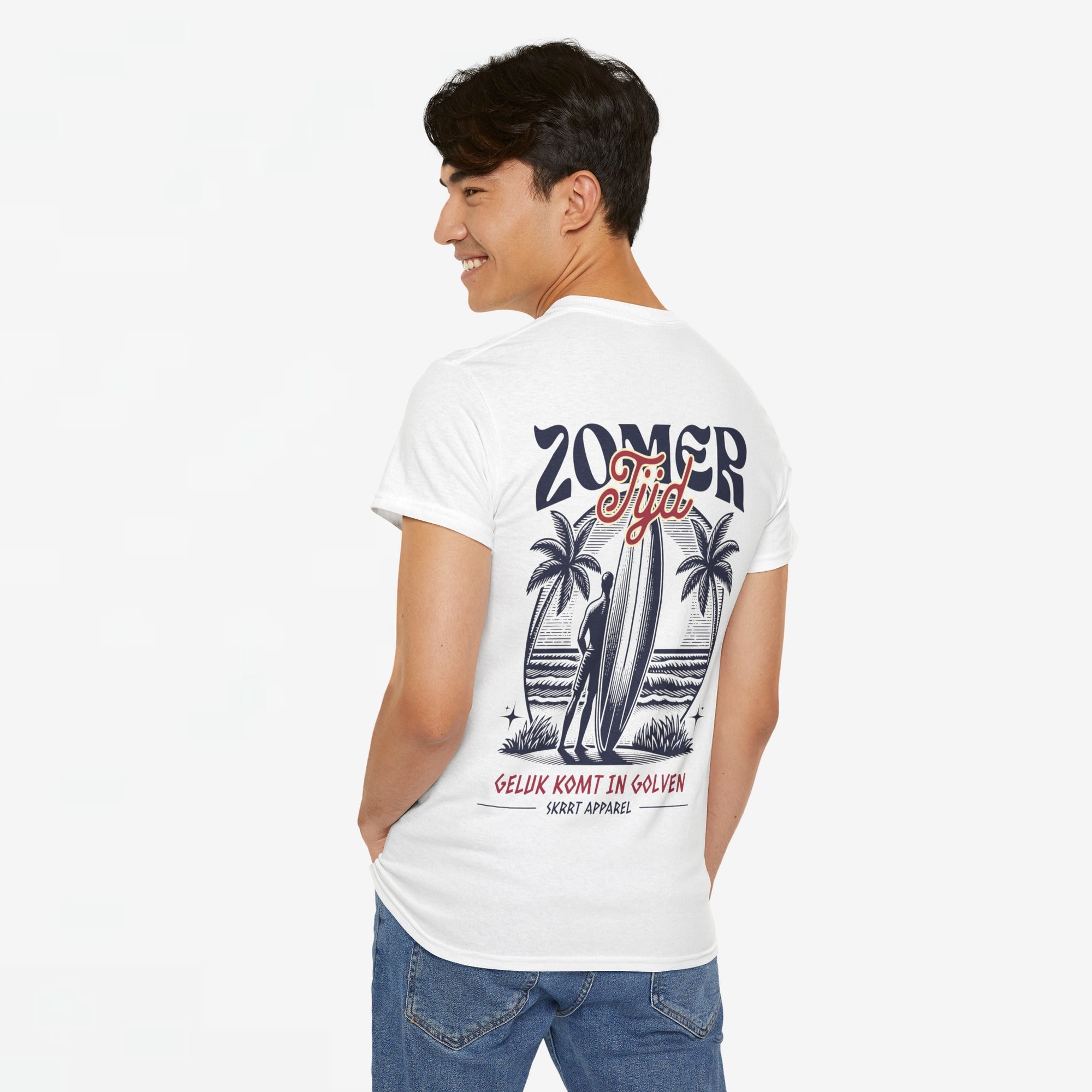 Zomer T-shirt voor Heren - Skrrtshirt Zomervakantie Oversized Tee #4- Zomer Tijd