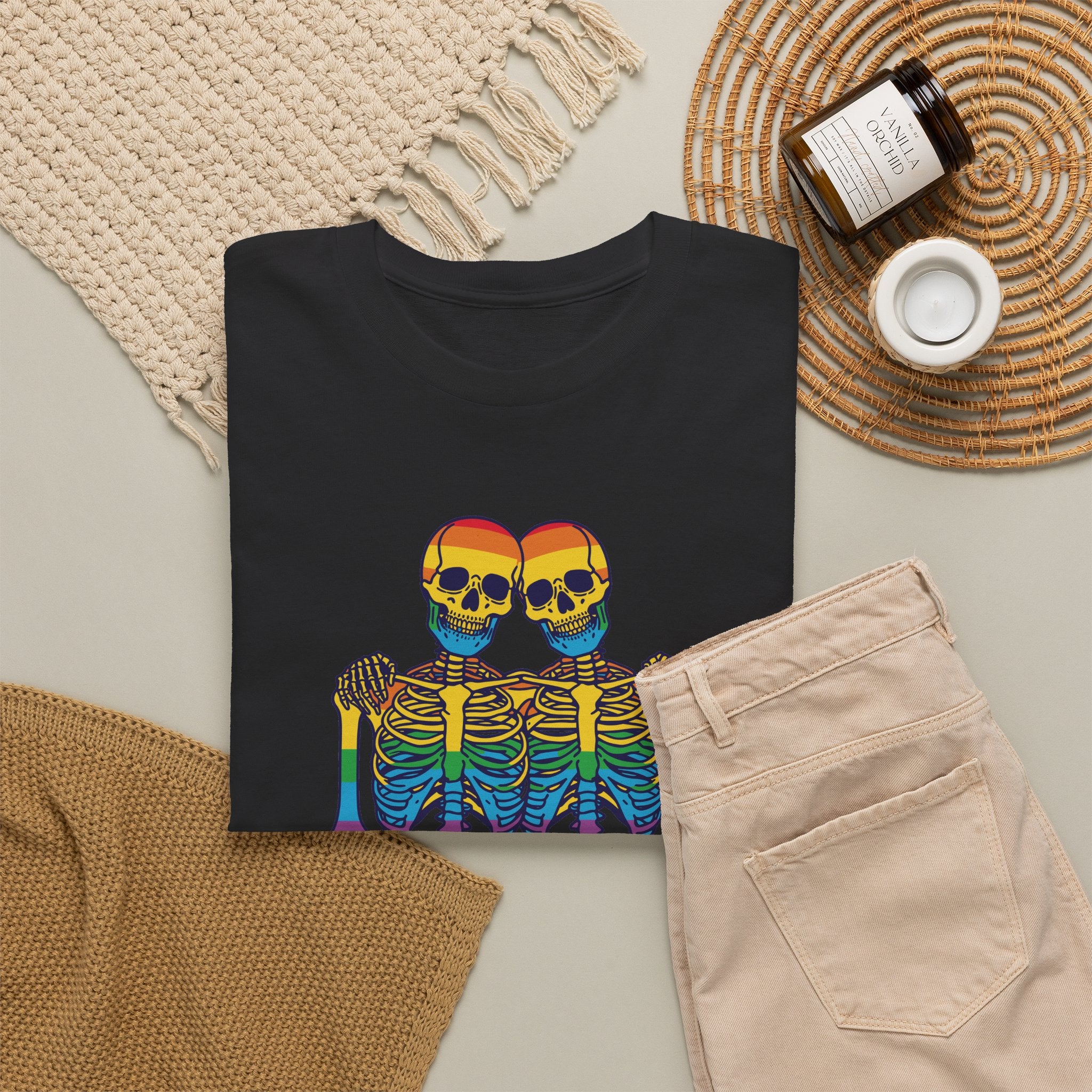 Gay Pride T-shirt - Skelet We Are All The Same | SkrrtShirt