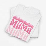 Oversized T-shirt in wit met roze “mama” print aan de voorkant.