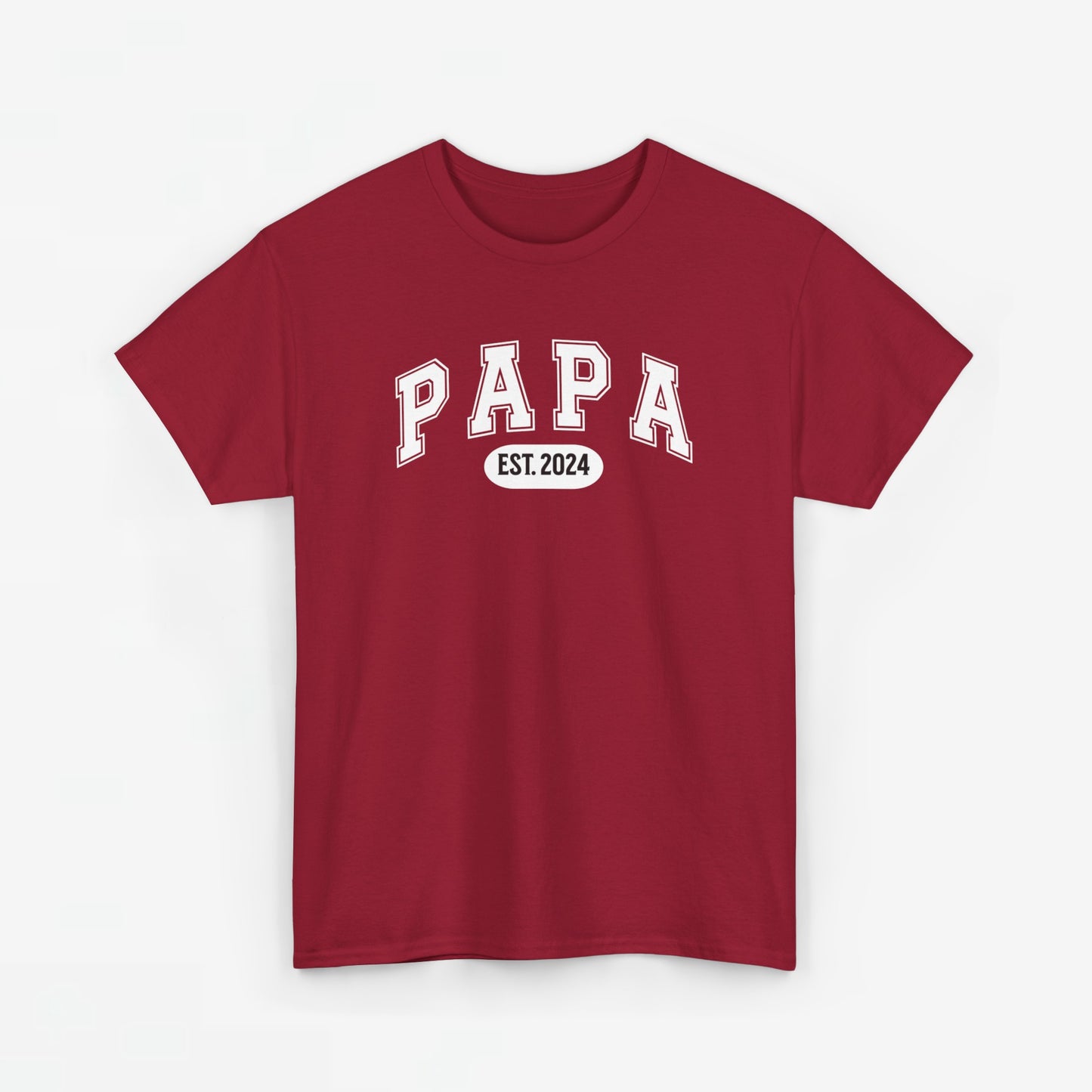 Gepersonaliseerde Vaderdag Papa Cadeau - T-shirt - Papa - EST [Jaar]