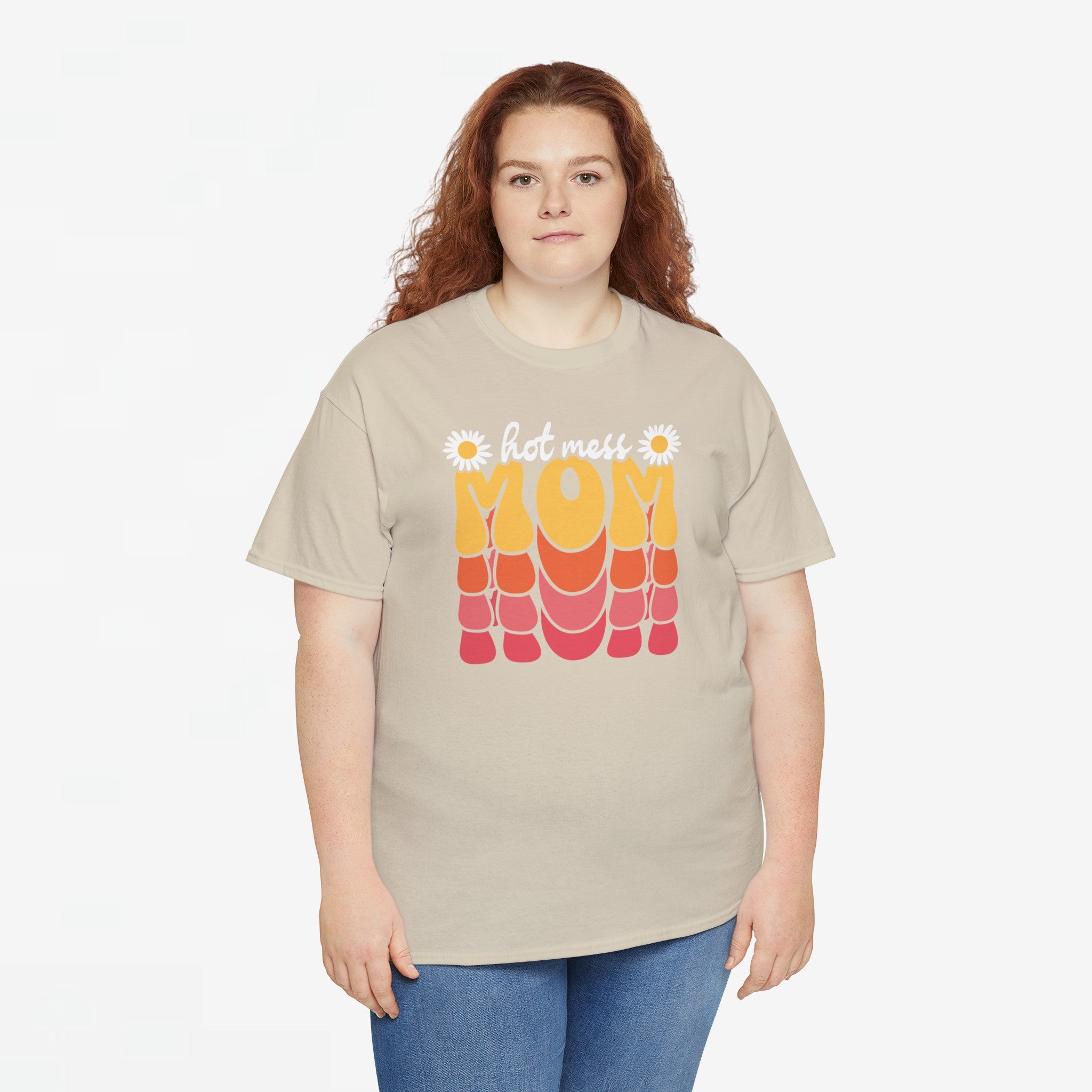 Moederdag Mama Cadeau - T-shirt - Hot Mess Mom - Oversized - #31