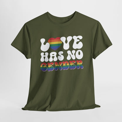 Gay Pride T-shirt - Love Has No Gender - Oversized #20