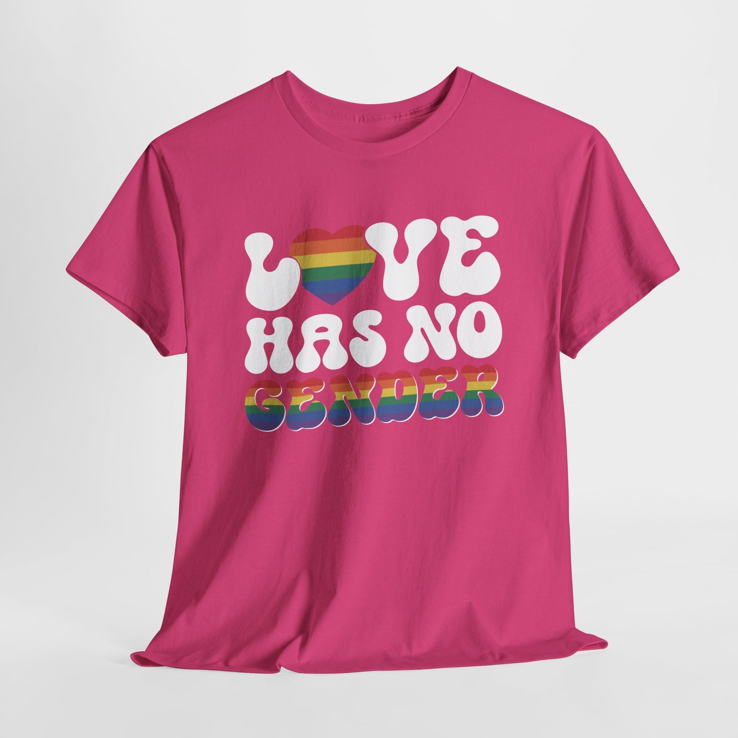 Gay Pride T-shirt - Love Has No Gender - Oversized #20