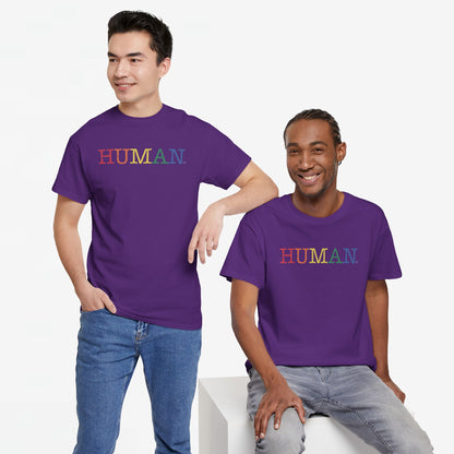 Gay Pride T-shirt - Regenboog Human - Oversized #1