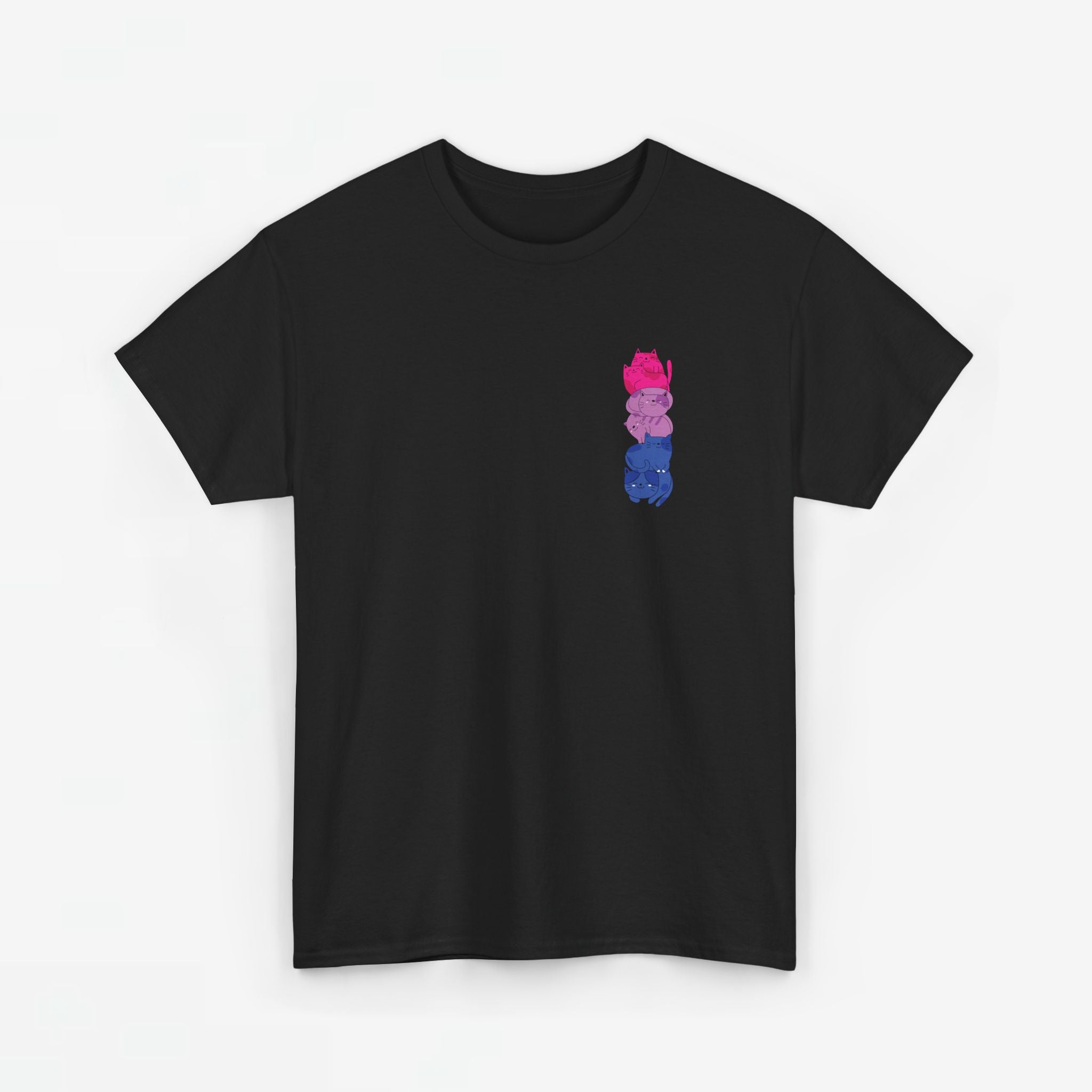Gay Pride T-shirt - Katten Bi Vlag - Oversized #49