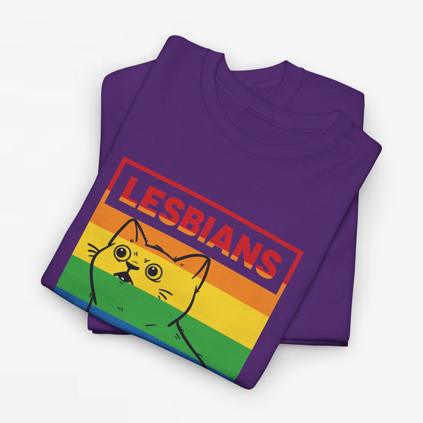 Gay Pride T-shirt - Lesbians Eat What? - Oversized #5