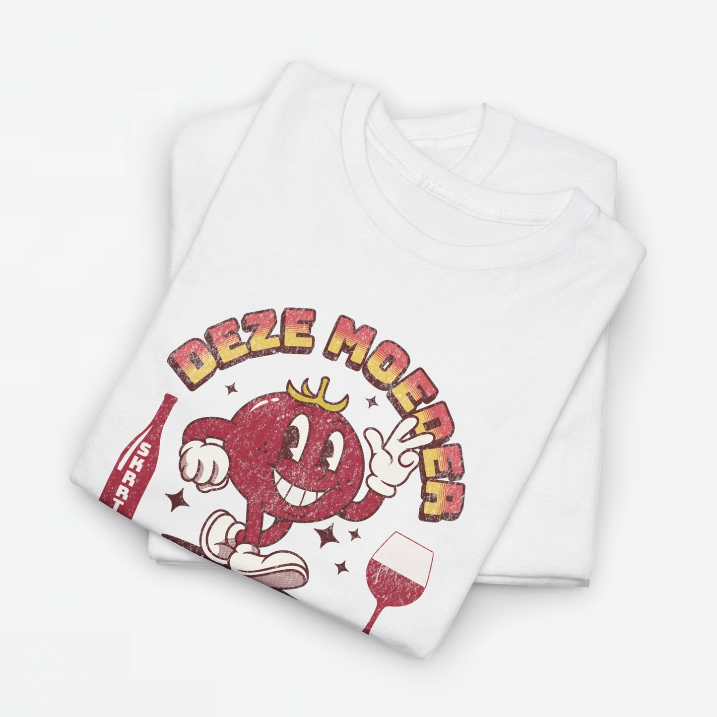 Moederdag Mama Cadeau - T-shirt - Deze Moeder Wil Wijn - Oversized - #97