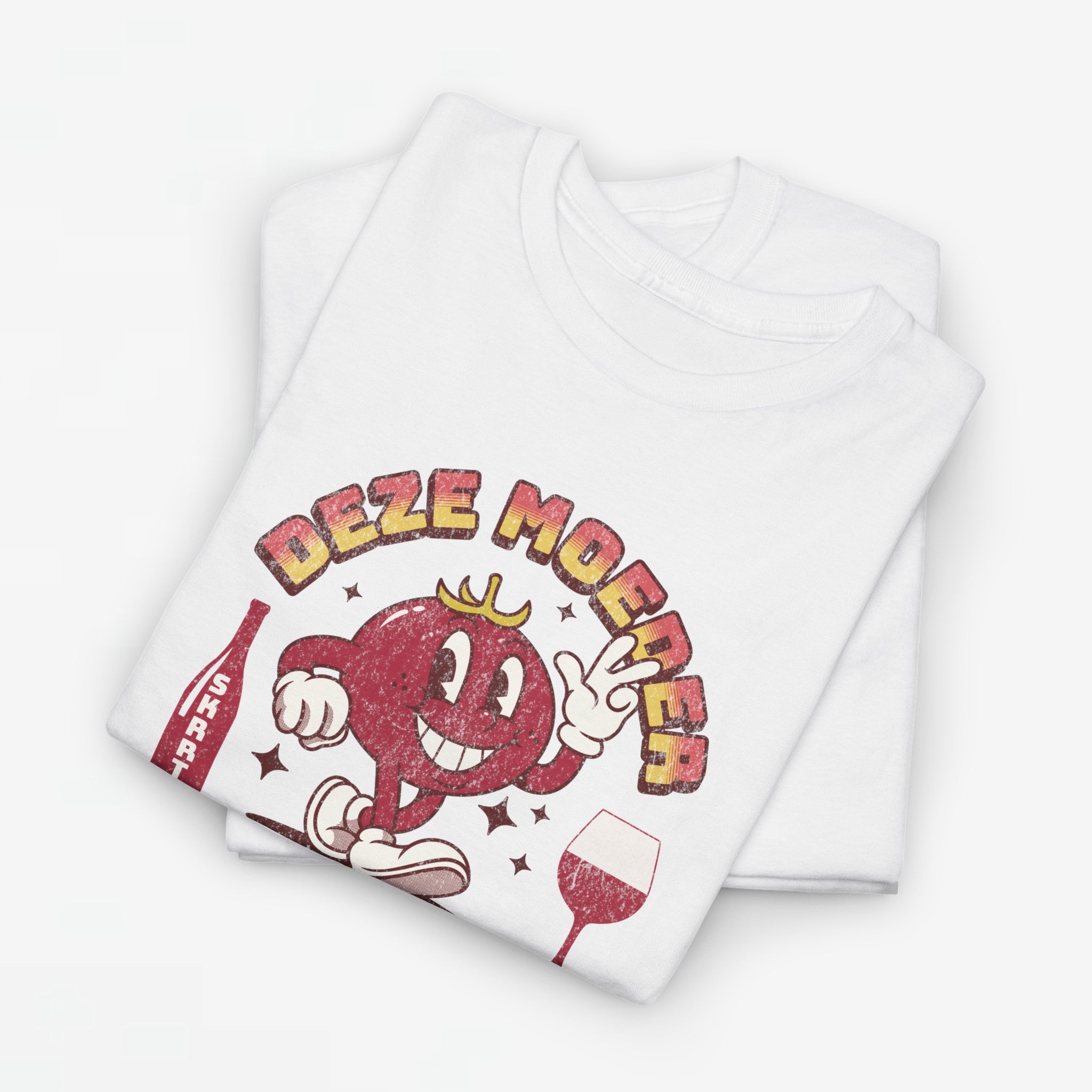 Moederdag Mama Cadeau - T-shirt - Deze Moeder Wil Wijn - Oversized - #97