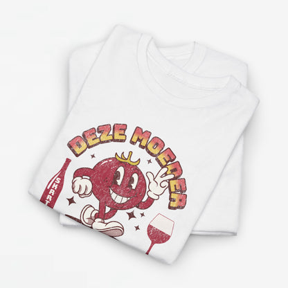Moederdag Mama Cadeau - T-shirt - Deze Moeder Wil Wijn - Oversized - #97