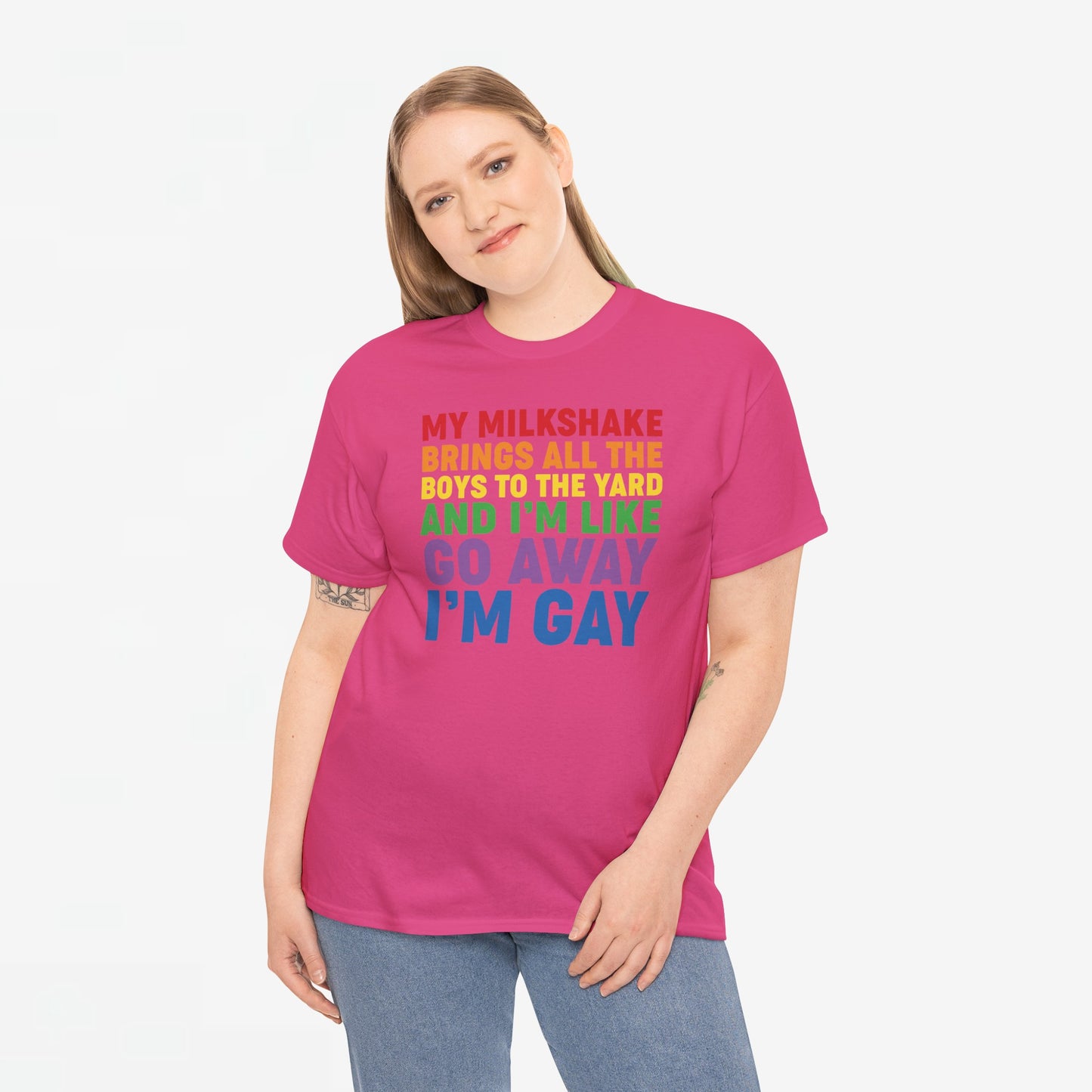 Gay Pride T-shirt - Go Away I'm Gay - Oversized #45