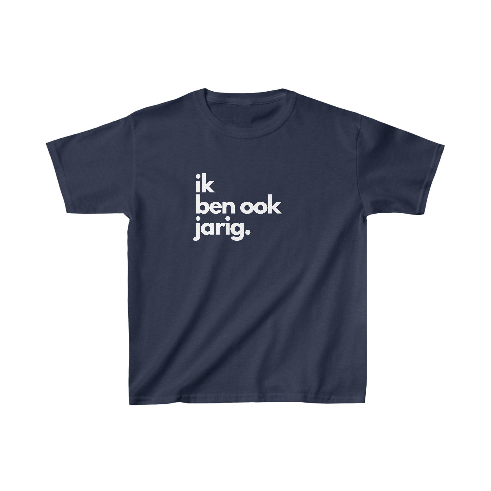 Ik ben ook jarig | Front Print | Koningsdag Kinder T-shirt