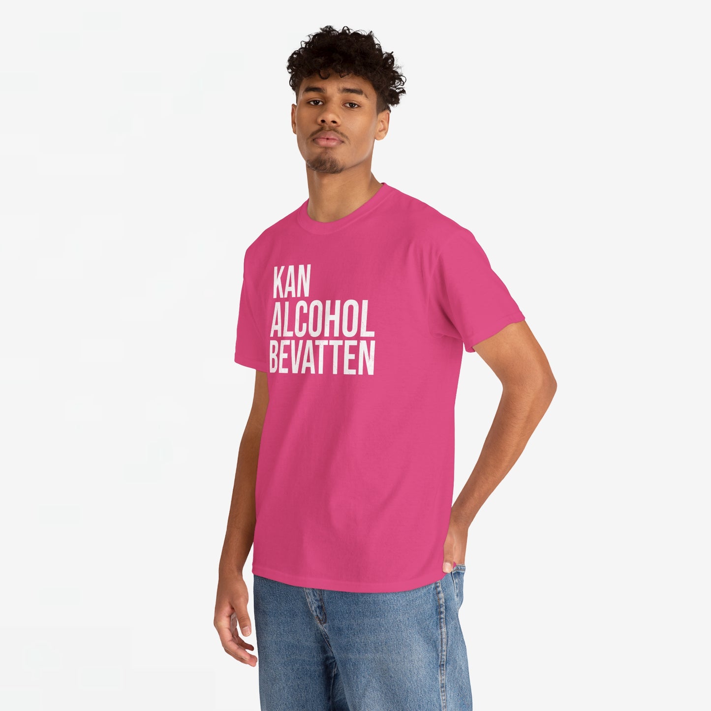 Kan Alcohol Bevatten | Front Print | Koningsdag T-shirt | Oversized