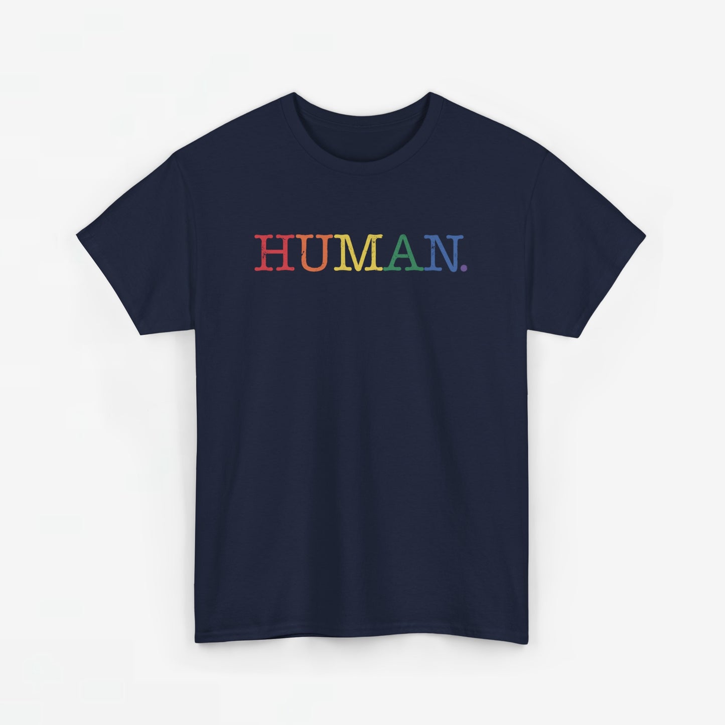 Gay Pride T-shirt - Regenboog Human - Oversized #1