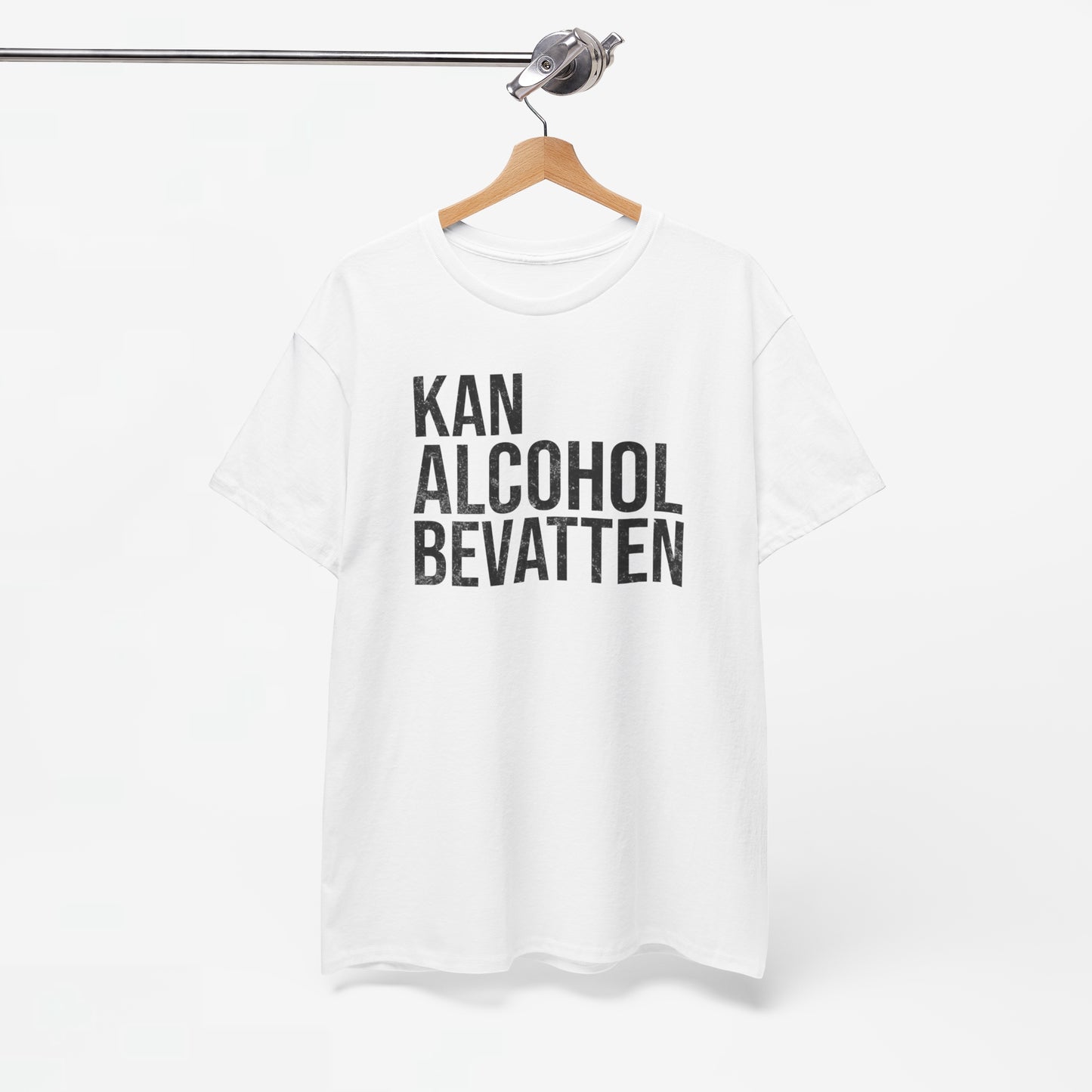 Kan Alcohol Bevatten | Front Print | Koningsdag T-shirt | Oversized