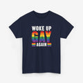 Gay Pride T-shirt - Woke Up Gay Again | SkrrtShirt