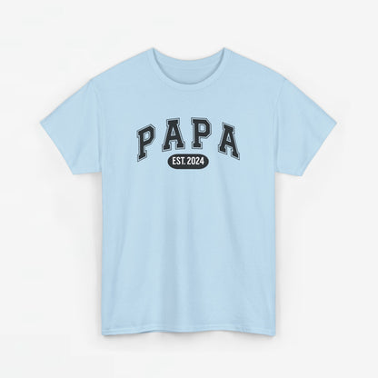 Gepersonaliseerde Vaderdag Papa Cadeau - T-shirt - Papa - EST [Jaar]