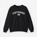 Sweater met lange mouwen, zwarte kleur, STOFFEERDER print op de borst.