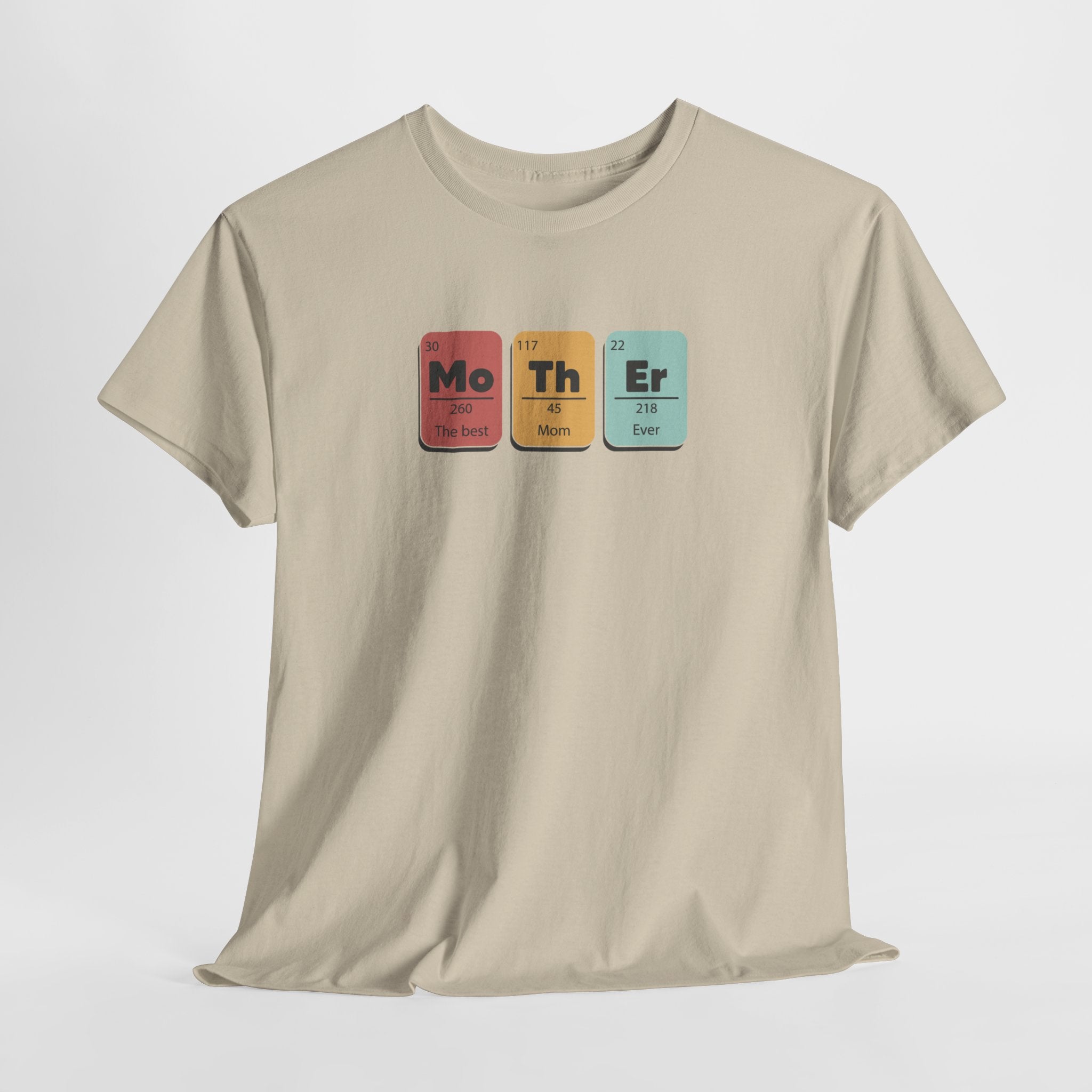 Moederdag Mama Cadeau - T-shirt - Periodiek Systeem Best Mom Ever - Oversized - #56